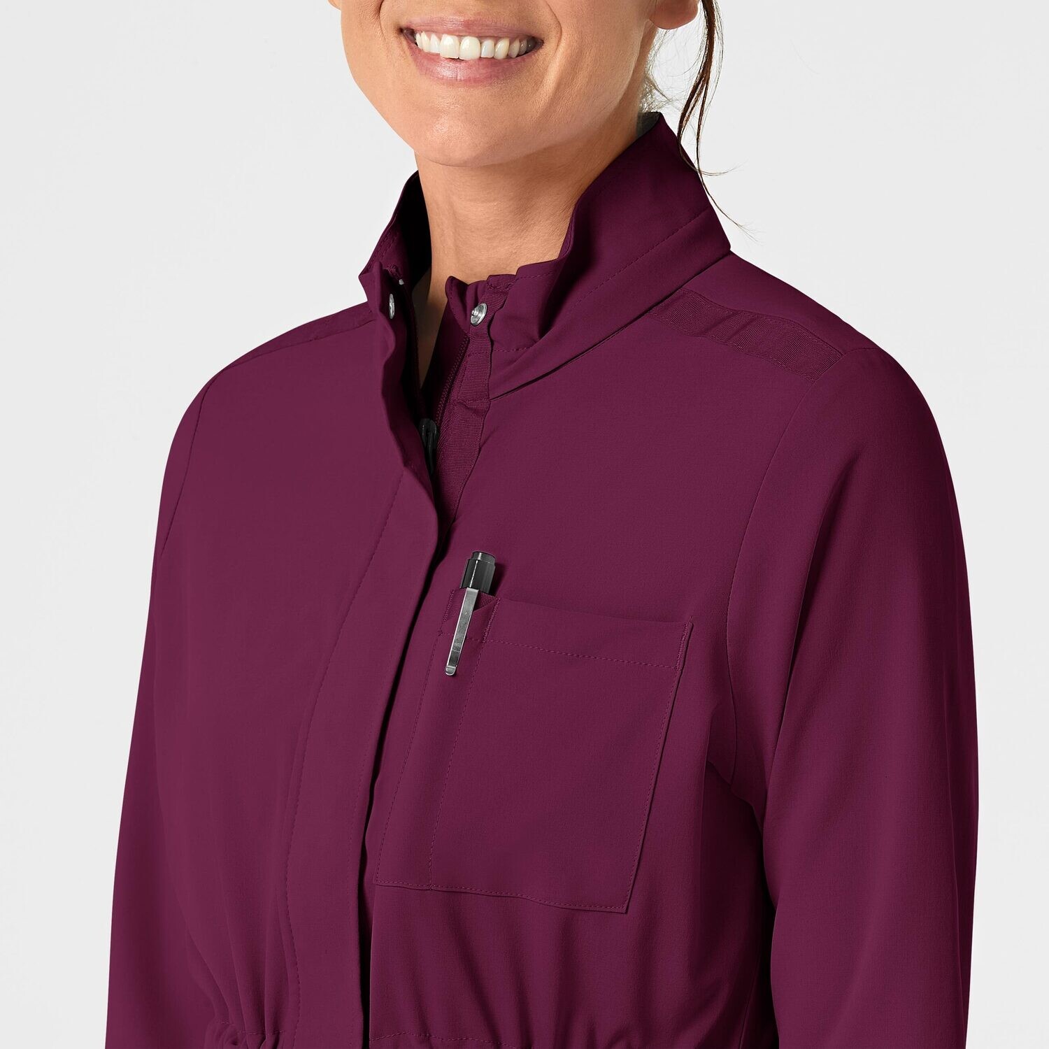 Felpa donna 8134 zip e cappuccio wine