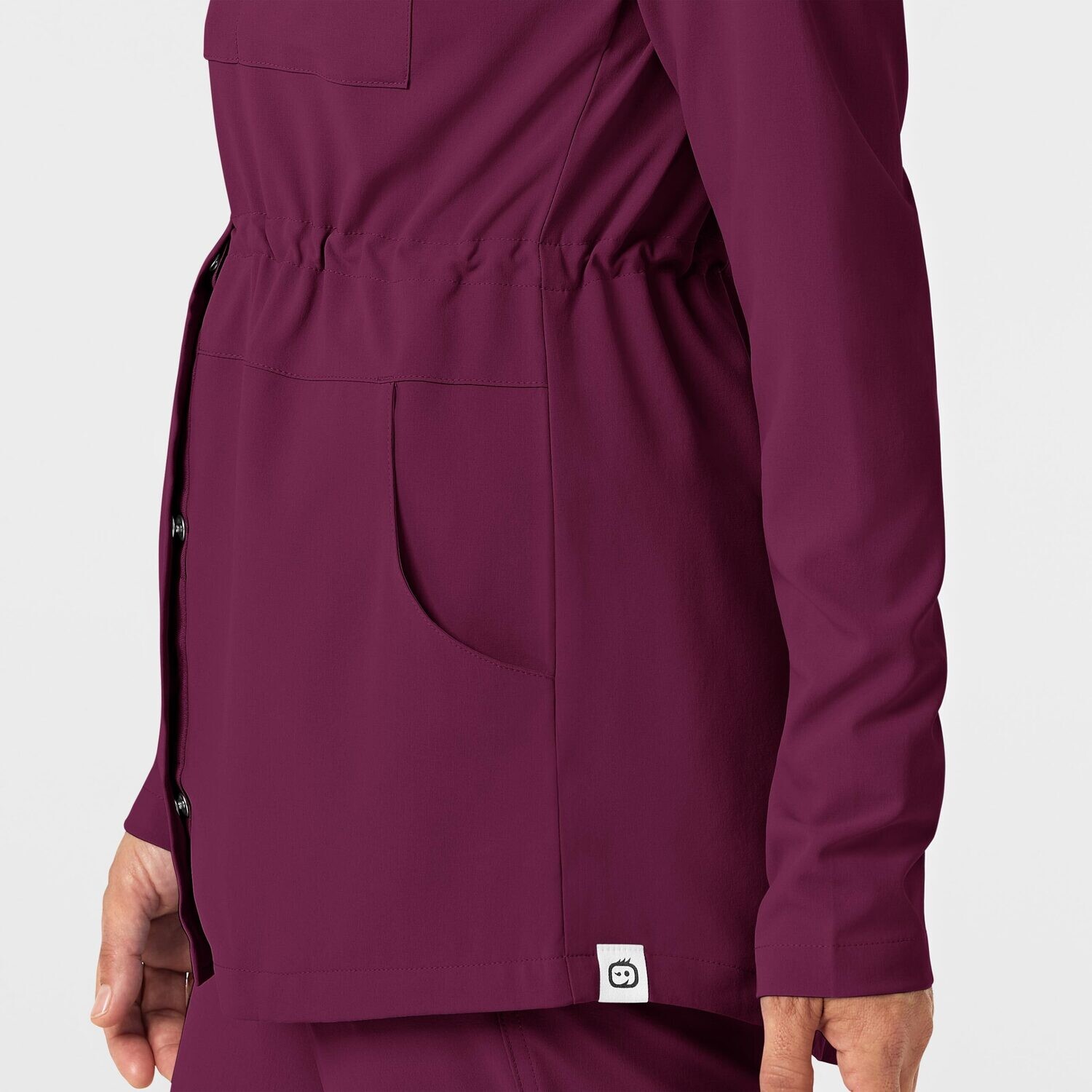 Felpa donna 8134 zip e cappuccio wine