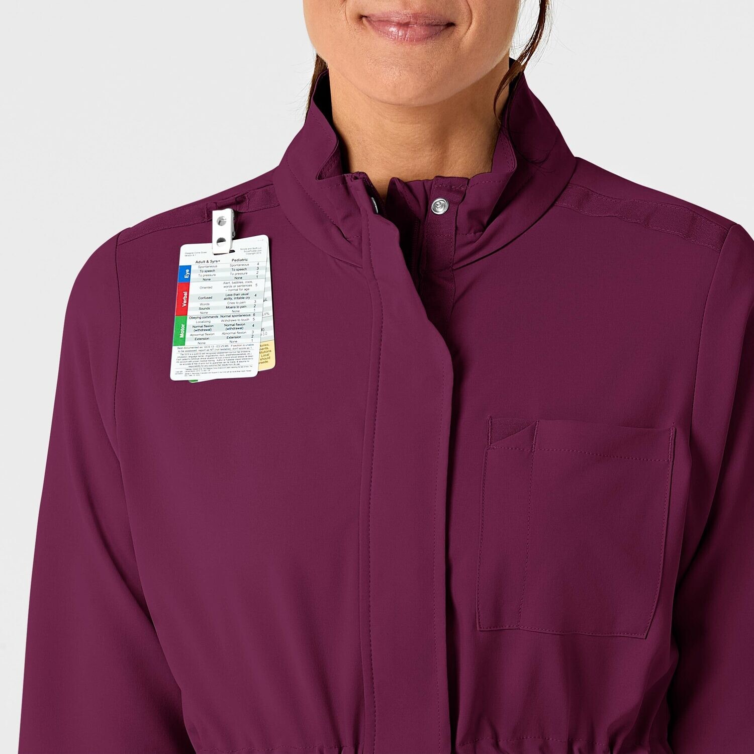 Felpa donna 8134 zip e cappuccio wine