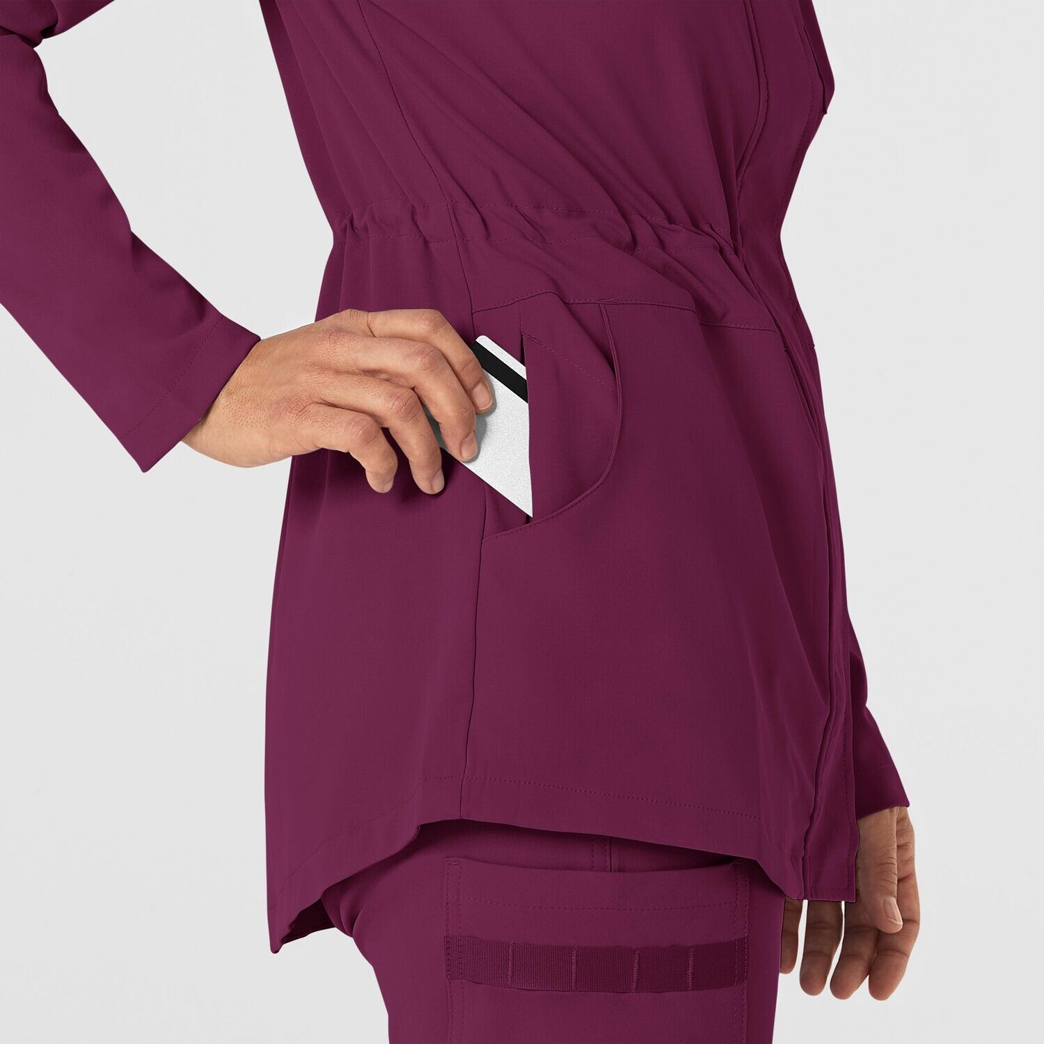 Felpa donna 8134 zip e cappuccio wine