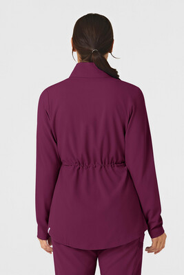 Felpa donna 8134 zip e cappuccio wine