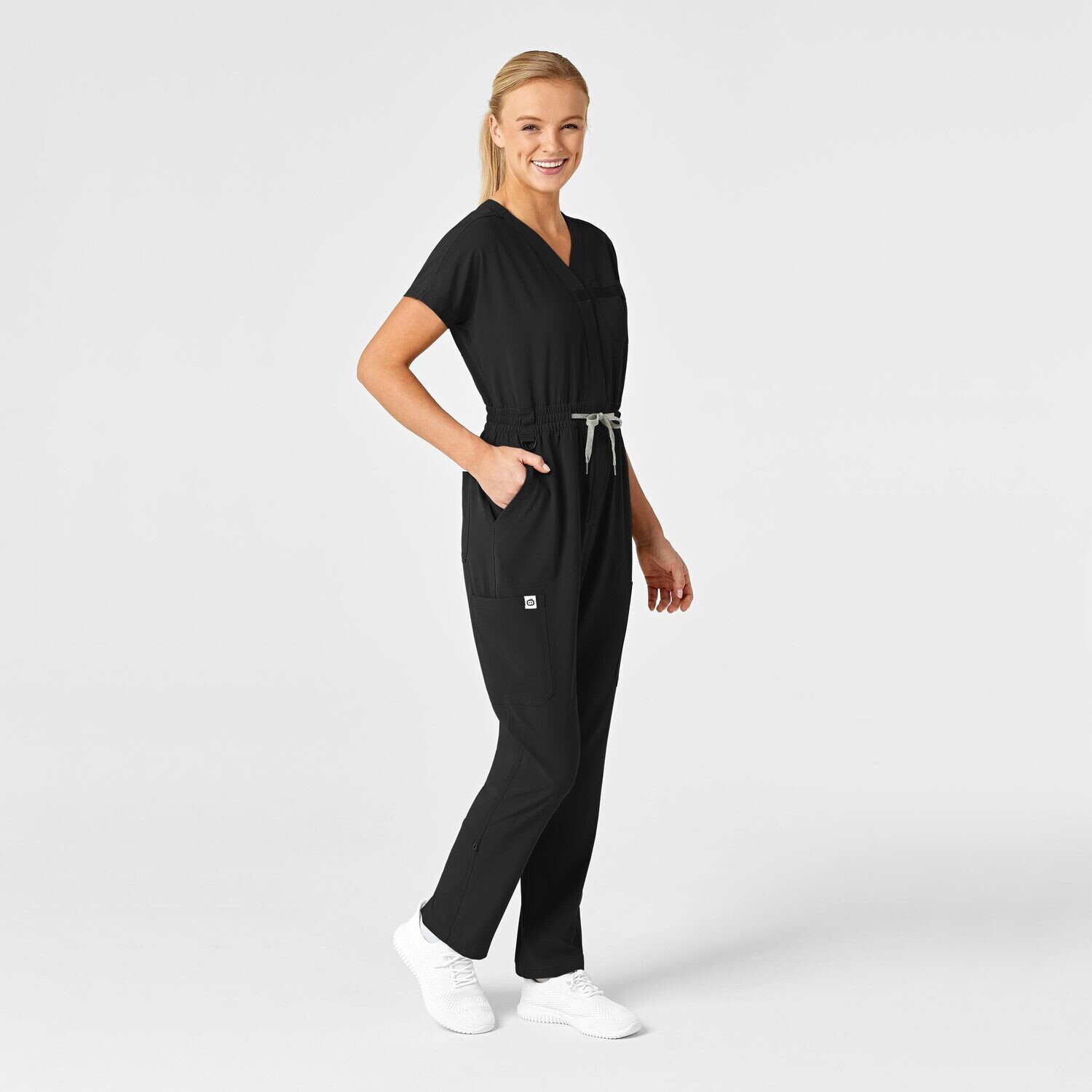 Tuta donna 3134 zip black