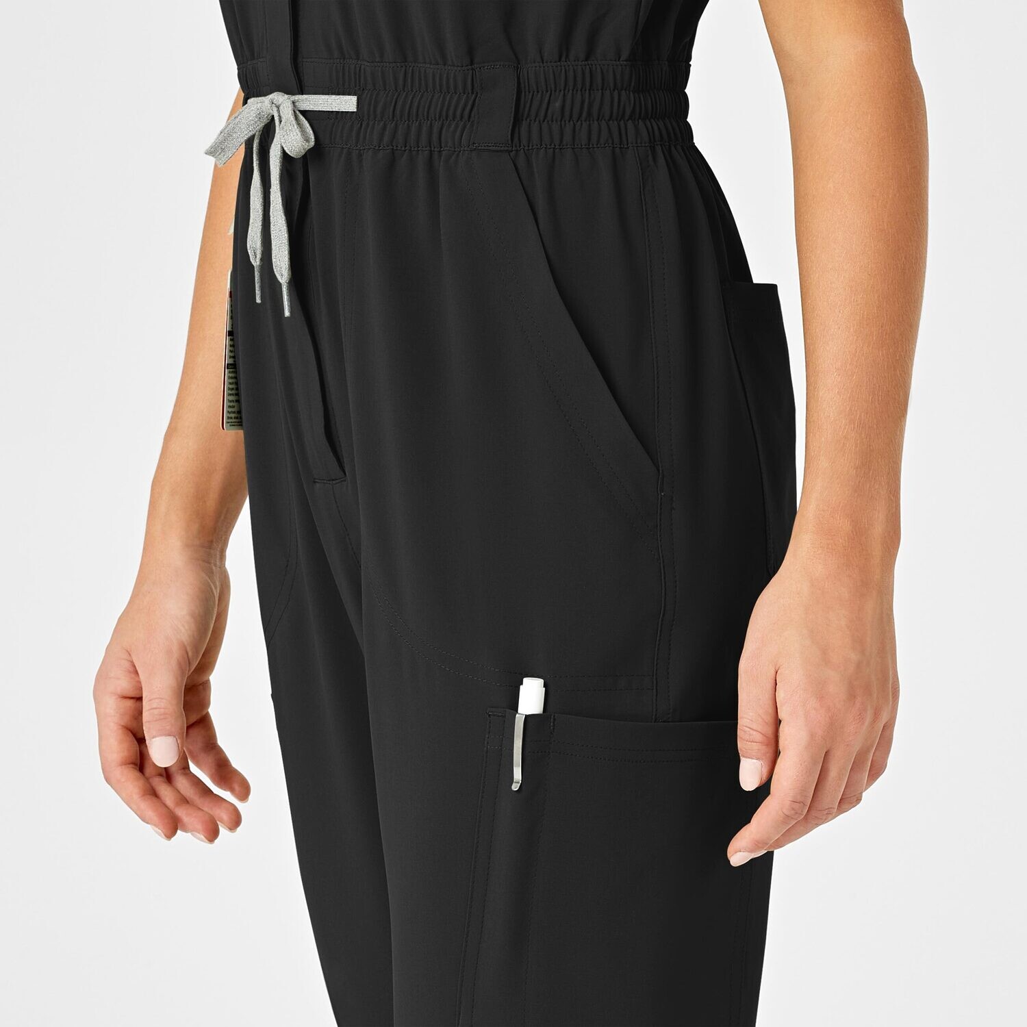 Tuta donna 3134 zip black