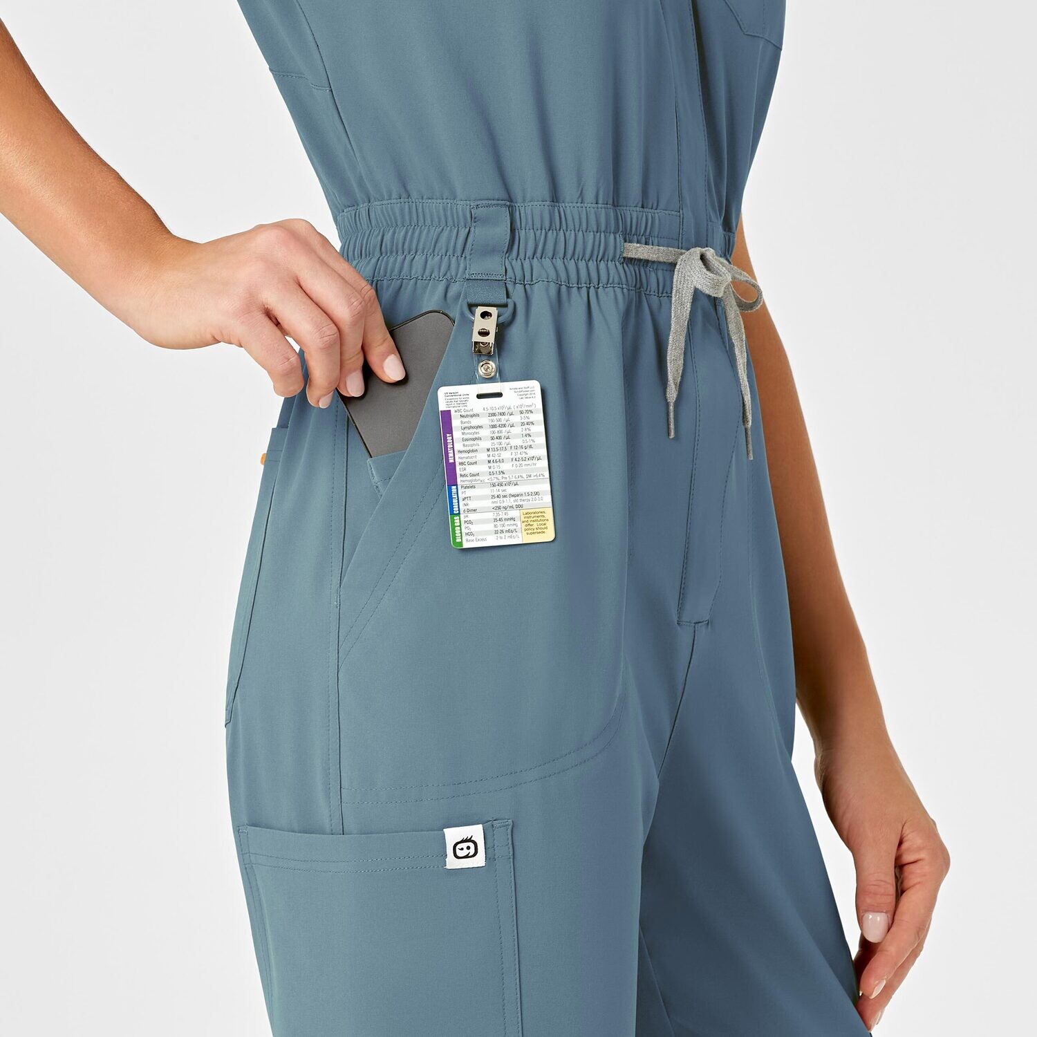 Tuta donna 3134 zip elemental blue