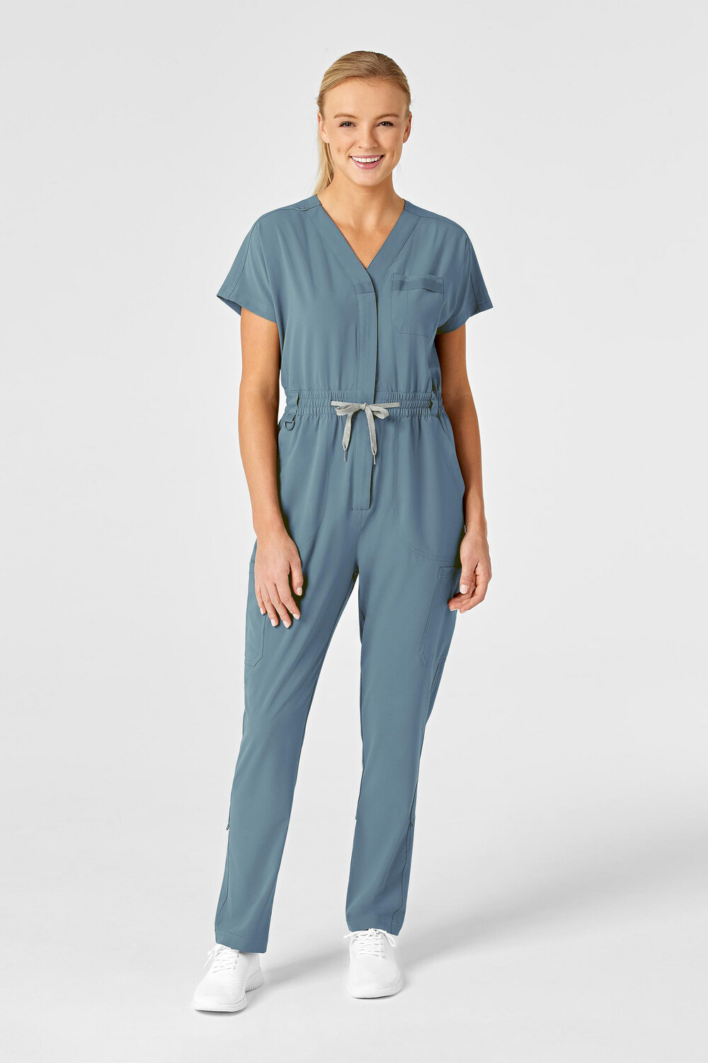 Tuta donna 3134 zip elemental blue