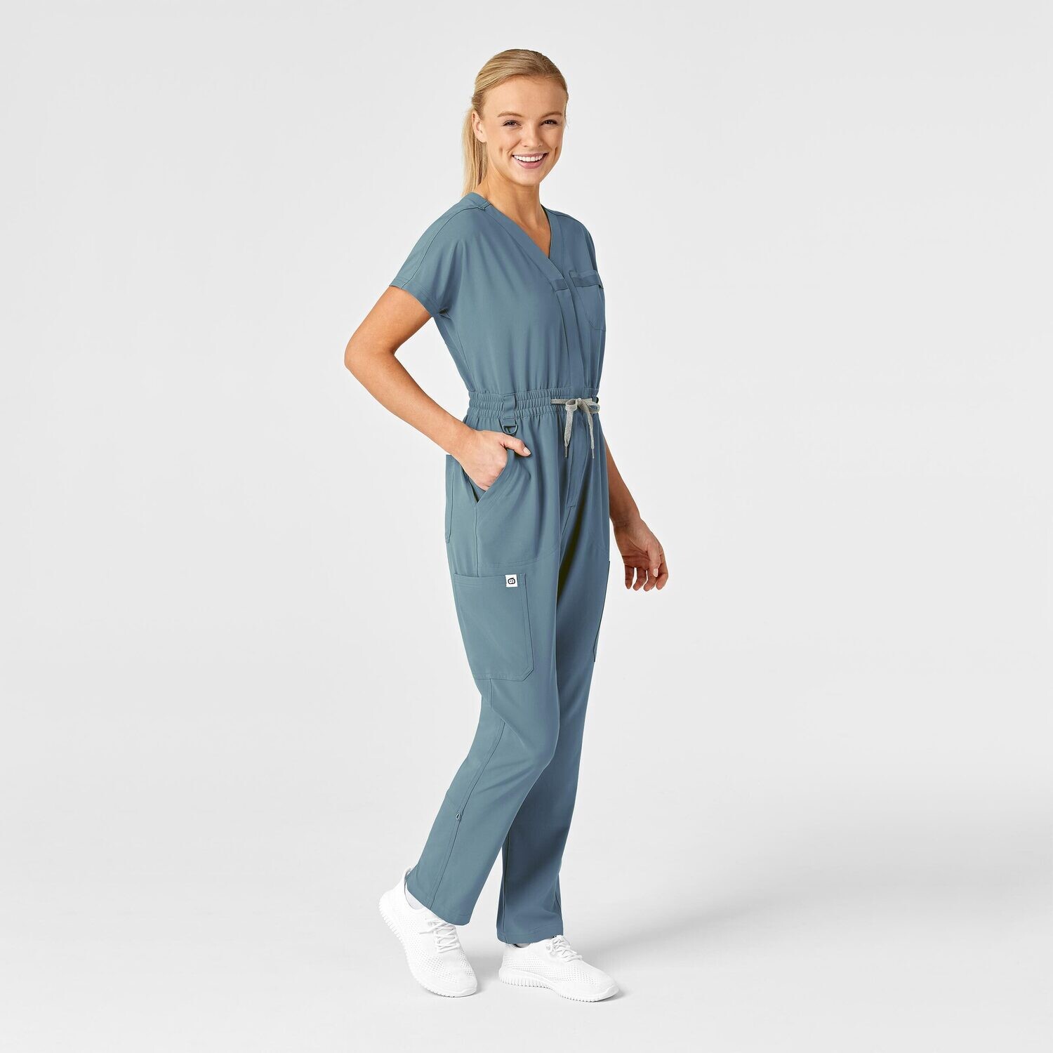 Tuta donna 3134 zip elemental blue