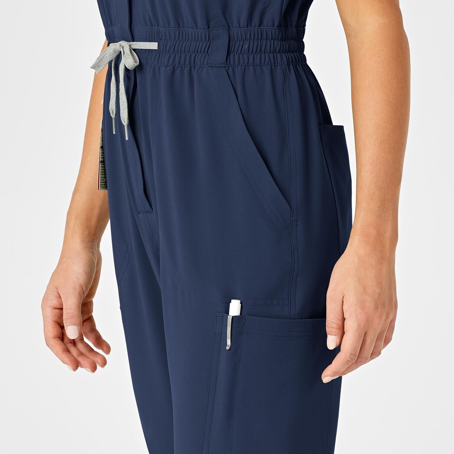 Tuta donna 3134 zip navy blue