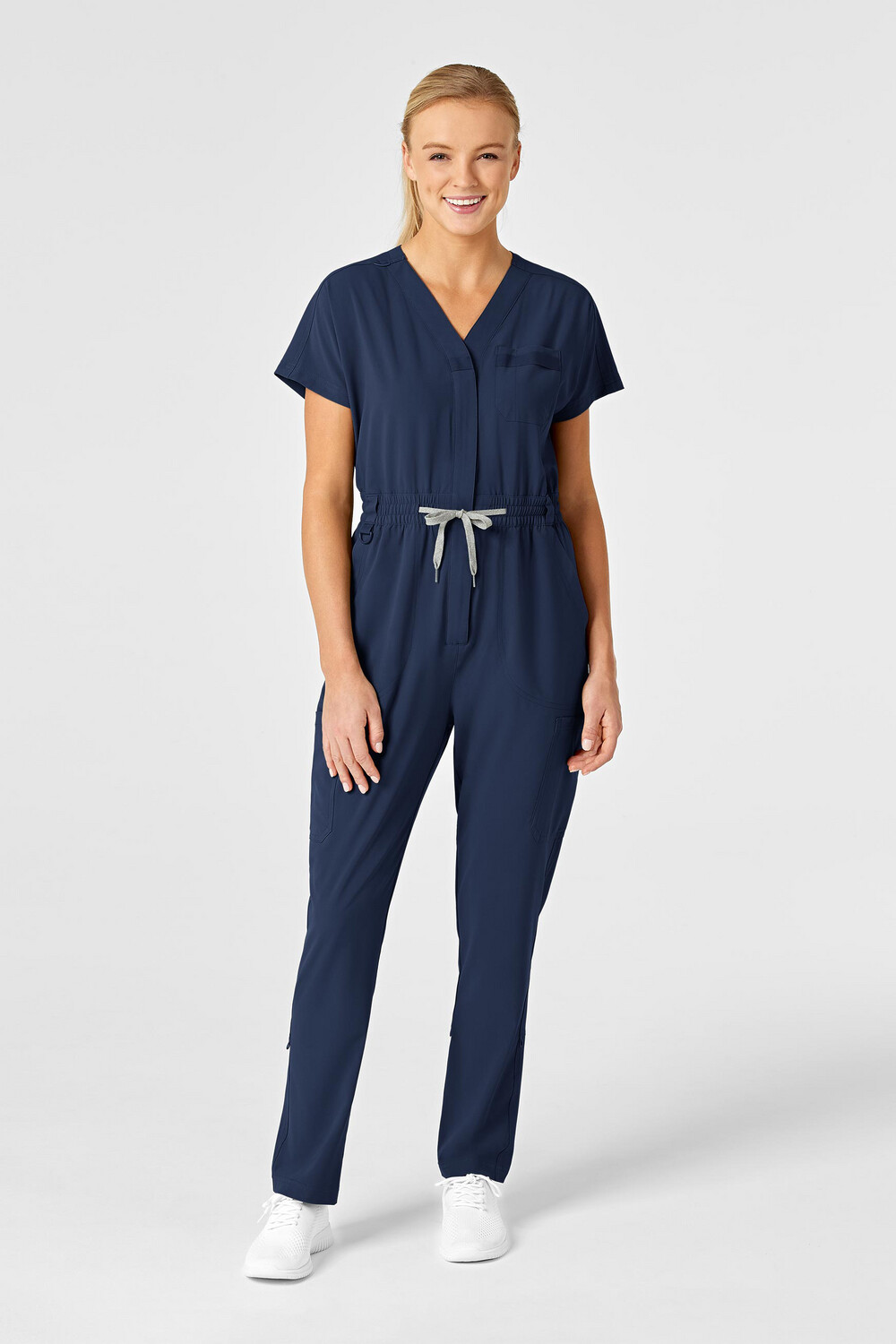 Tuta donna 3134 zip navy blue