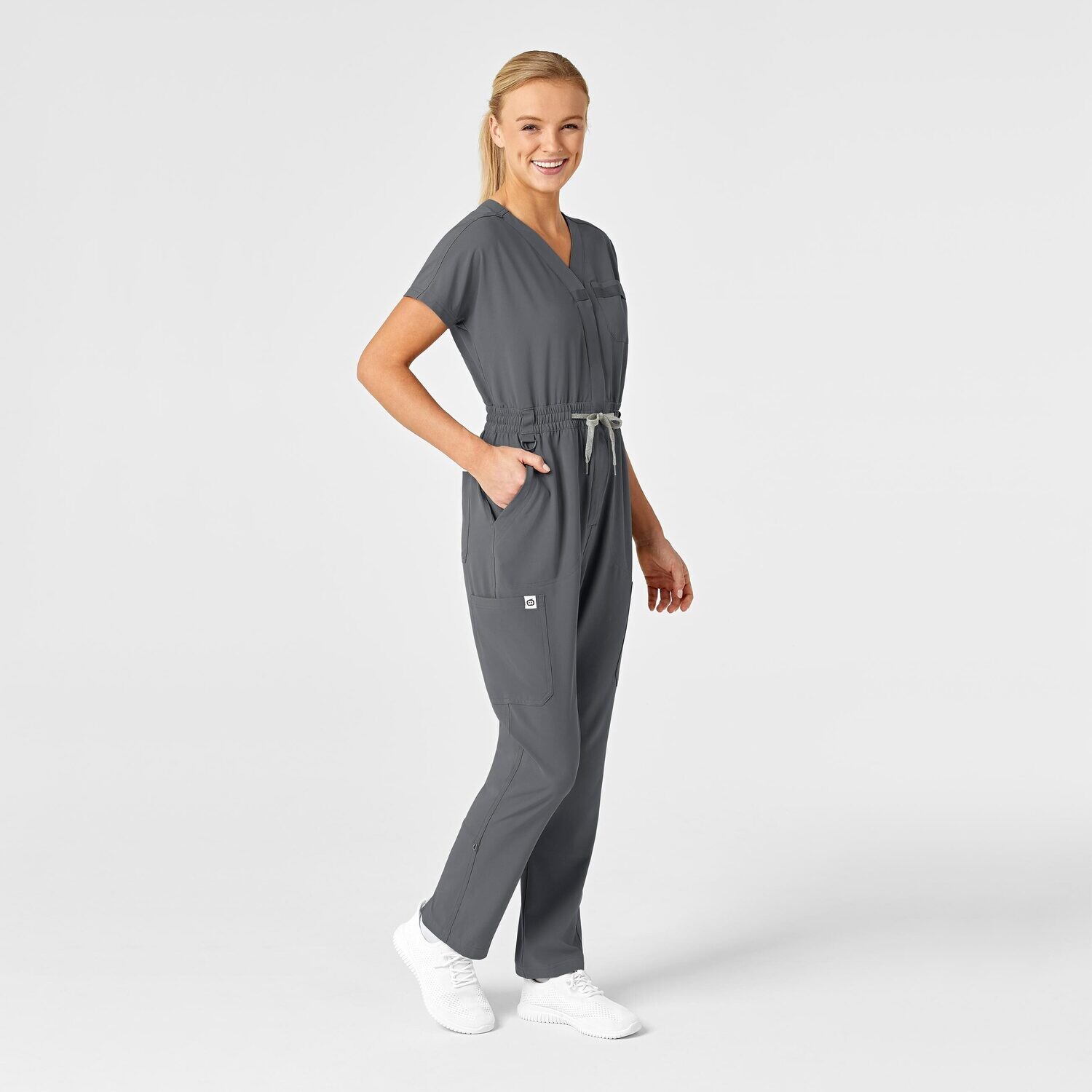 Tuta donna 3134 zip pewter