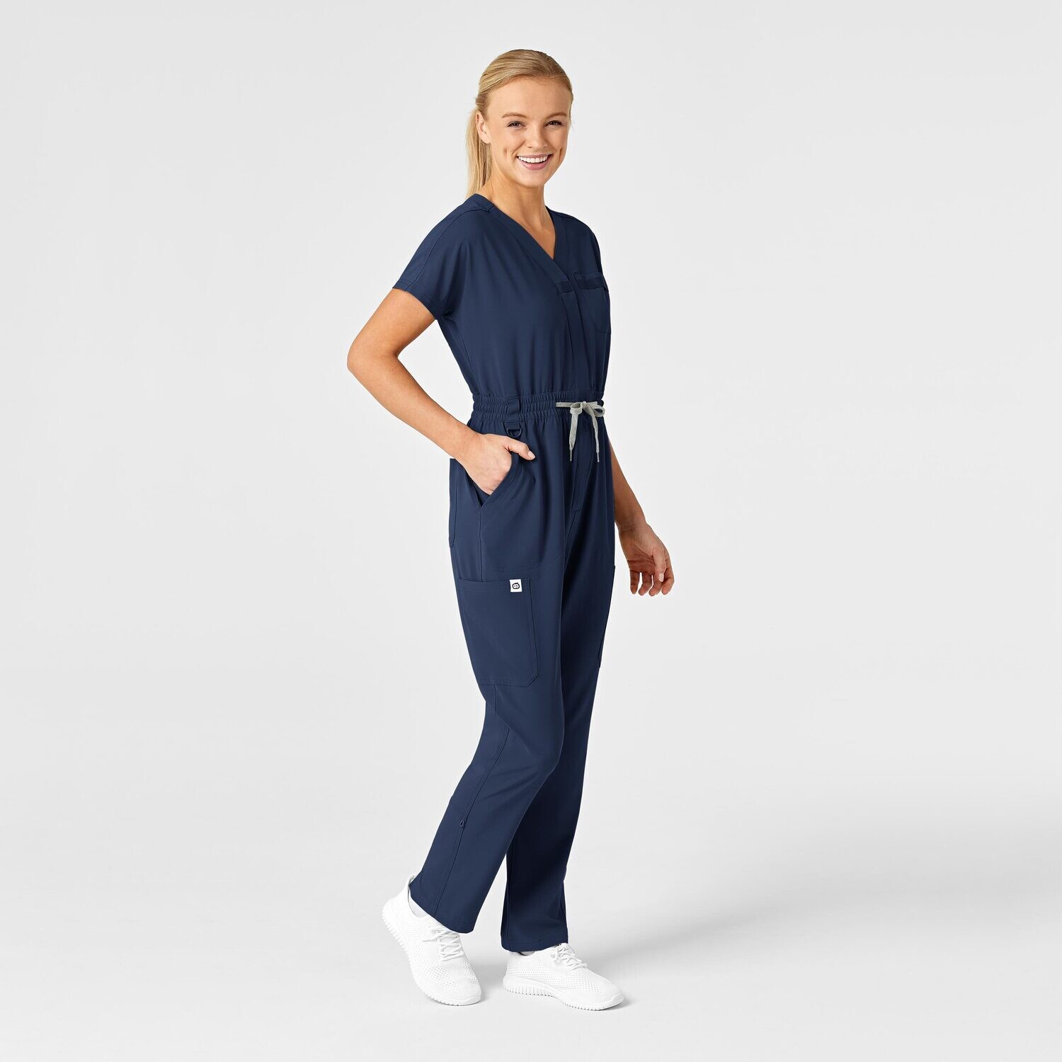 Tuta donna 3134 zip navy blue
