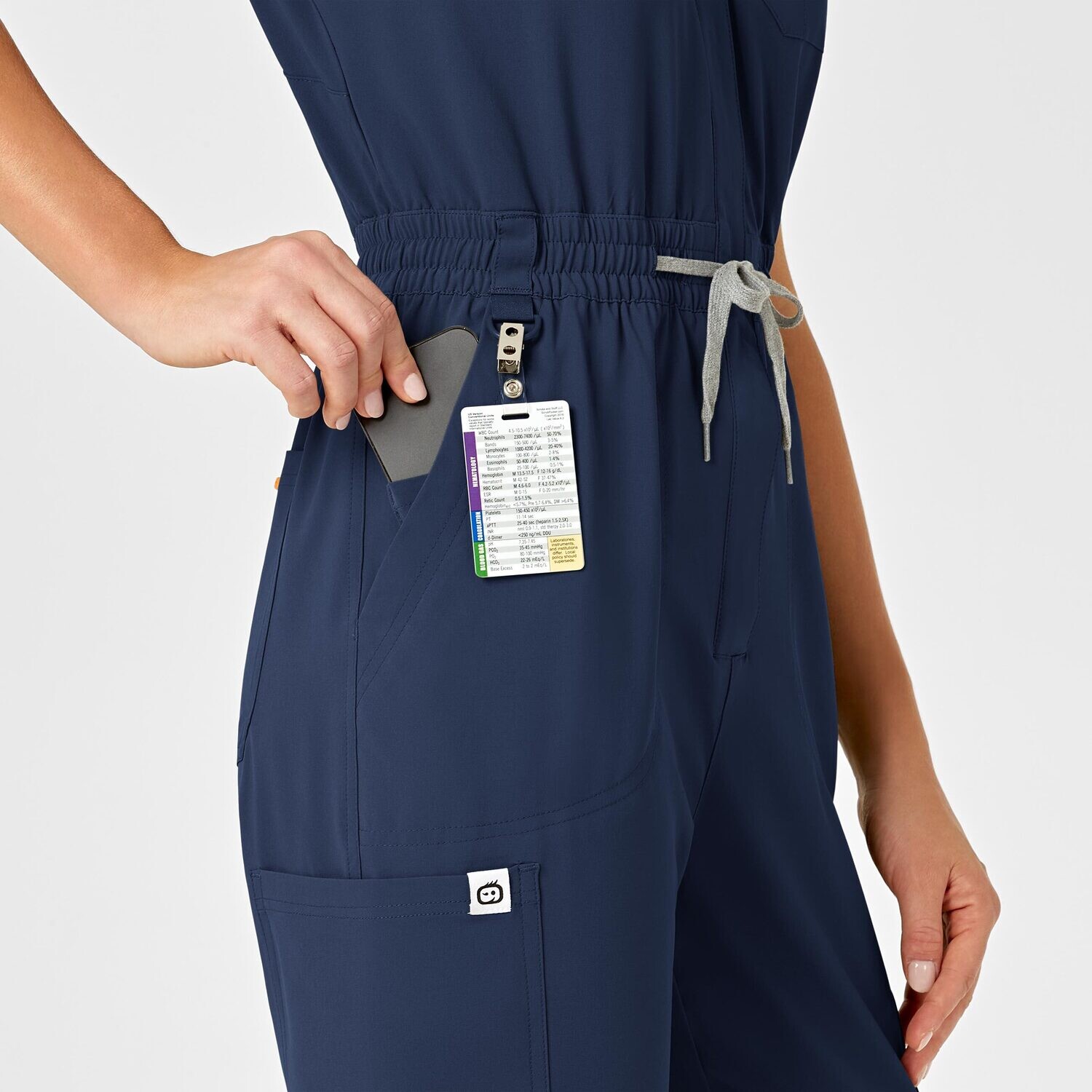 Tuta donna 3134 zip navy blue