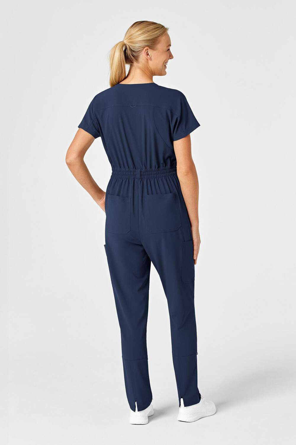 Tuta donna 3134 zip navy blue