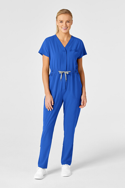 Tuta donna 3134 zip royal blue