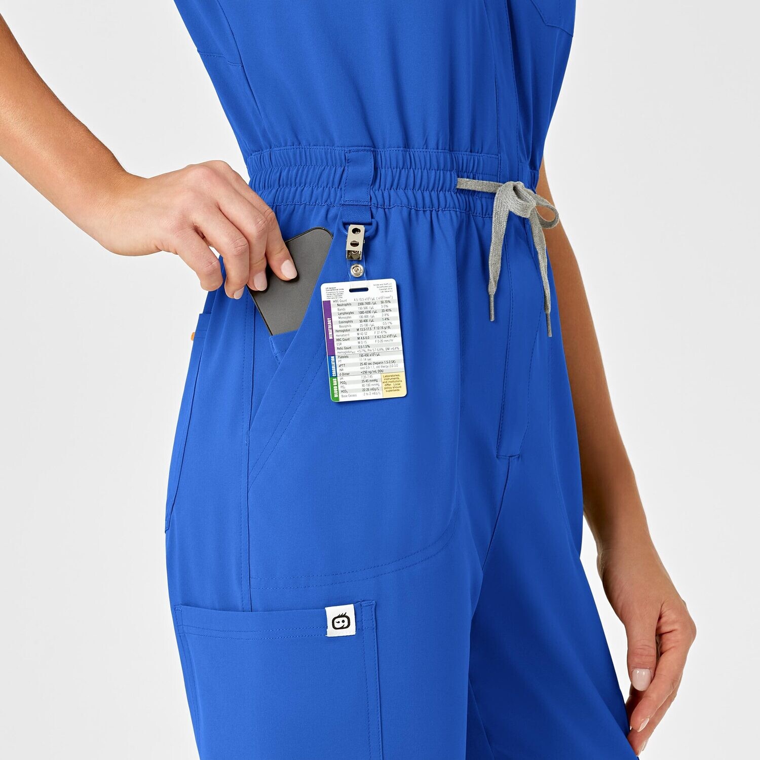 Tuta donna 3134 zip royal blue