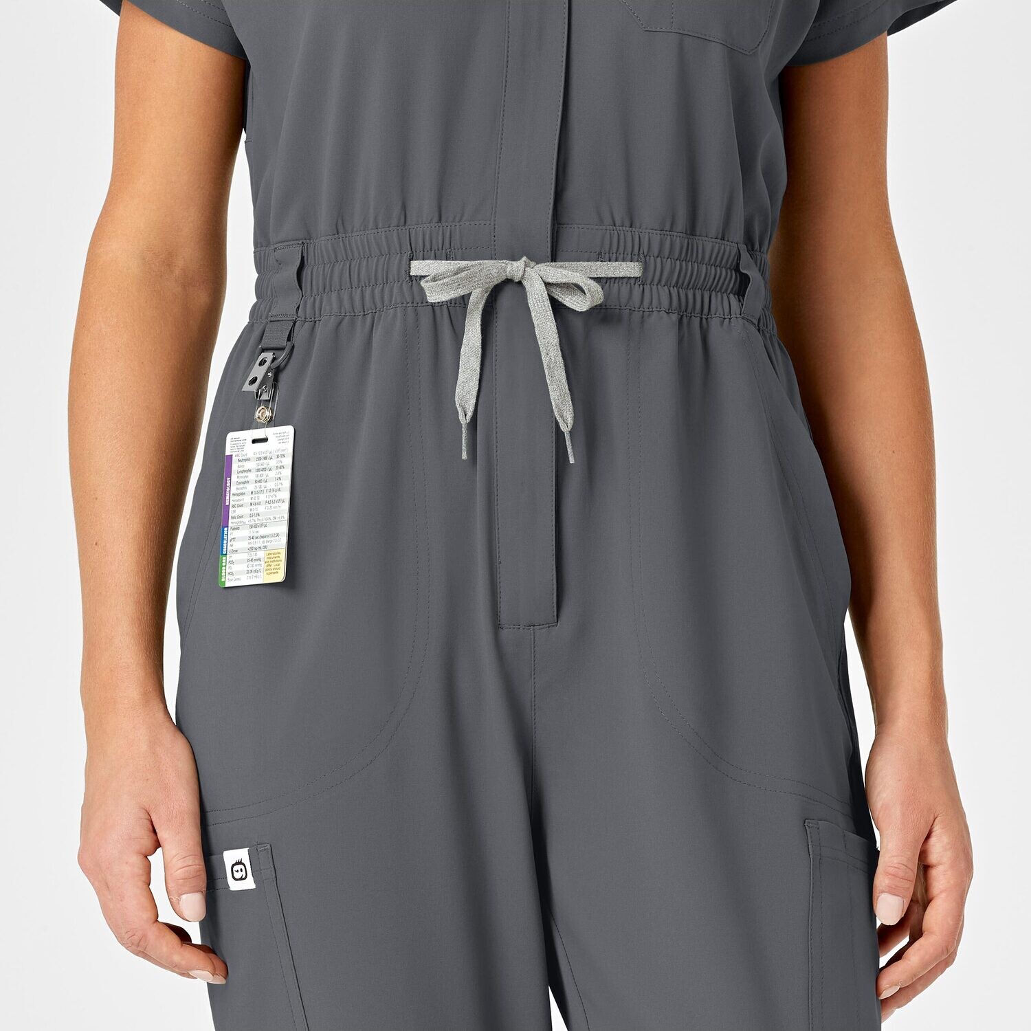 Tuta donna 3134 zip pewter