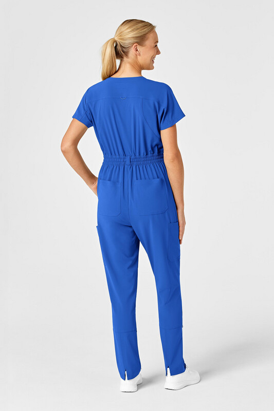 Tuta donna 3134 zip royal blue