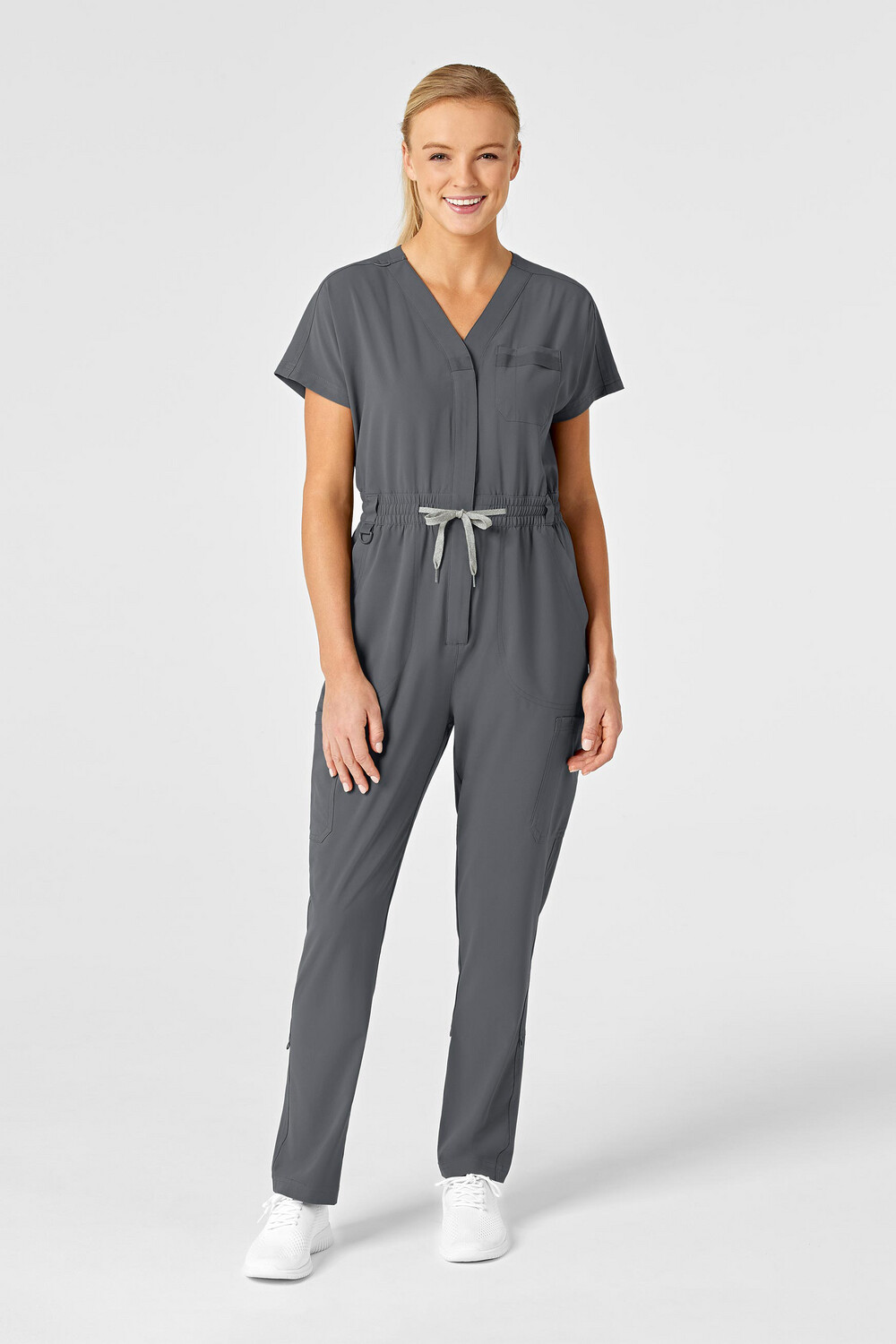 Tuta donna 3134 zip pewter