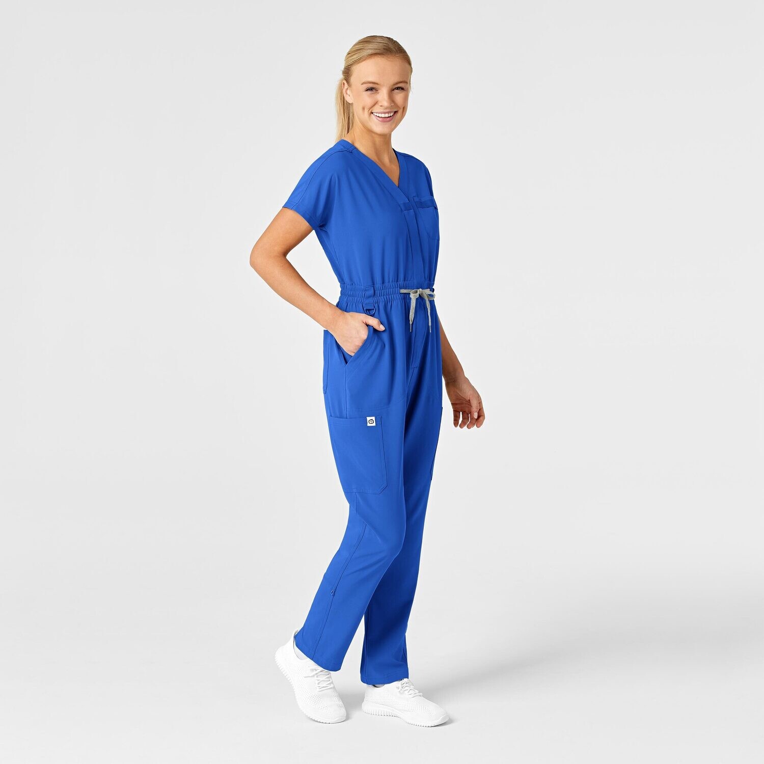 Tuta donna 3134 zip royal blue