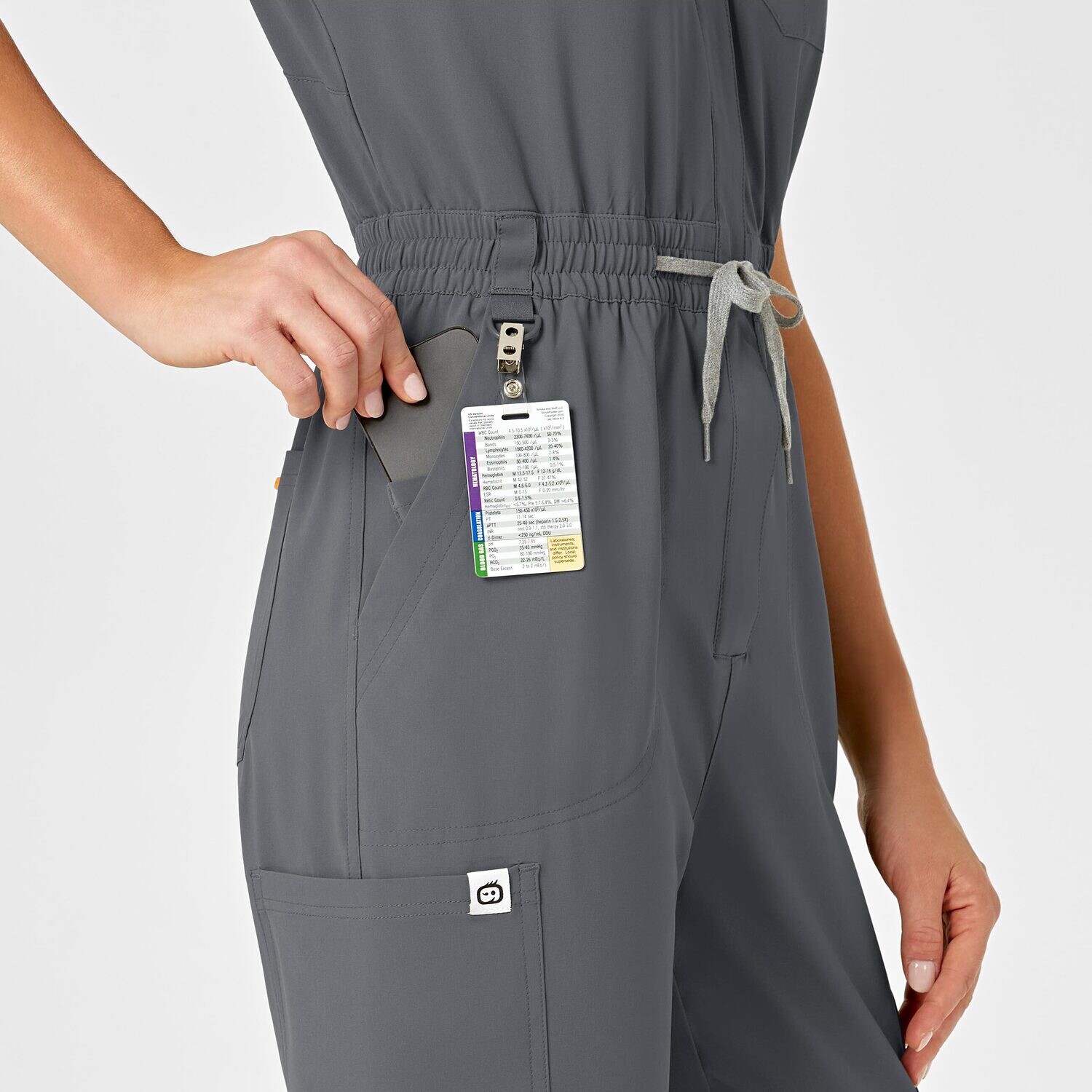 Tuta donna 3134 zip pewter