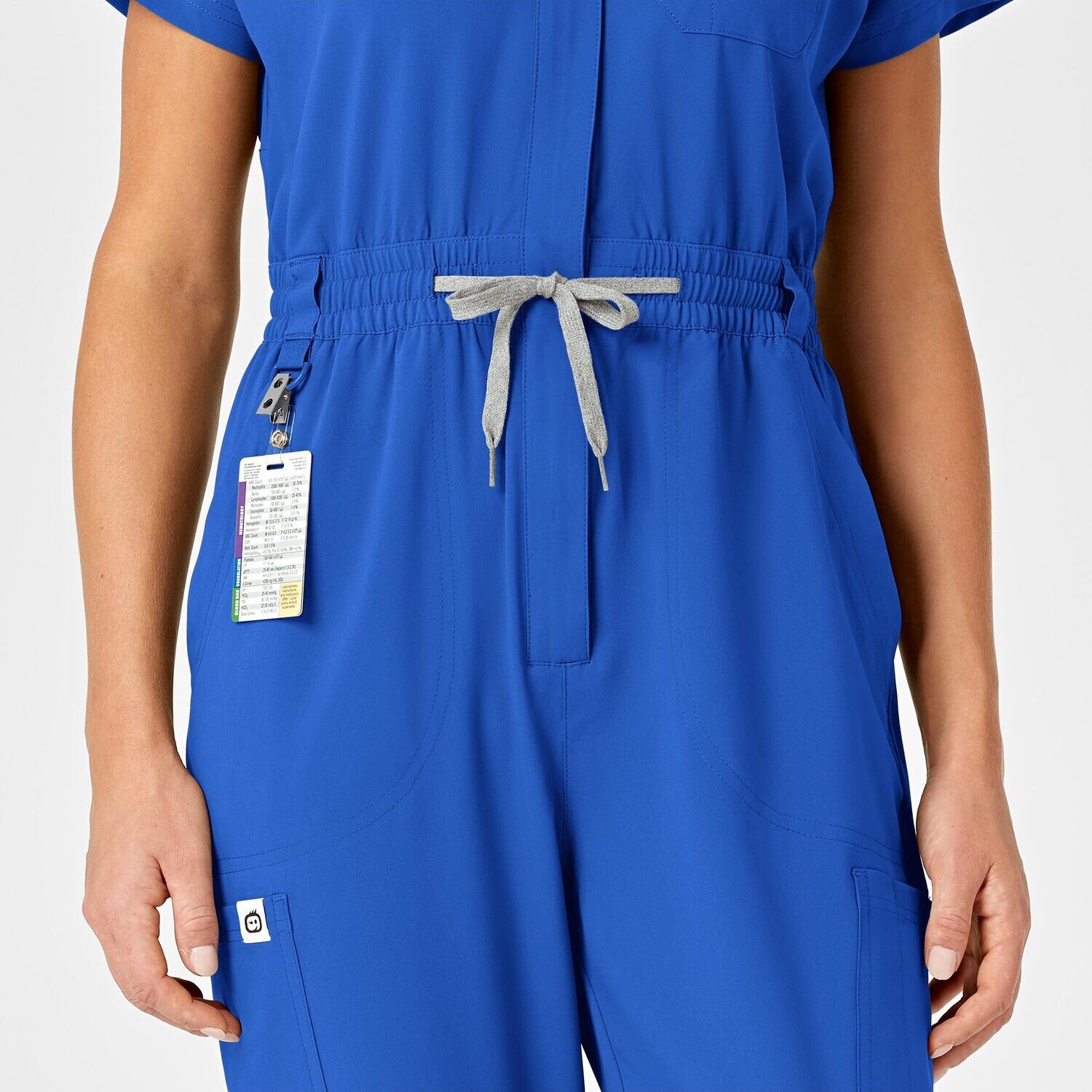 Tuta donna 3134 zip royal blue
