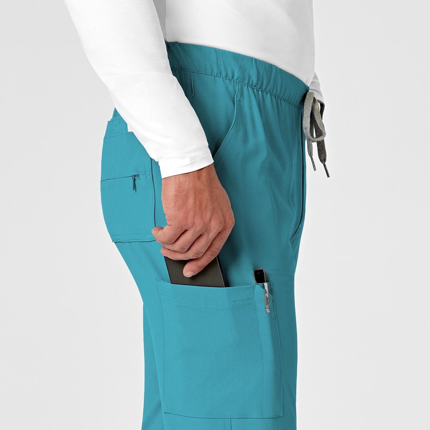 Pantalone uomo 5034 cargo jogger teal blue