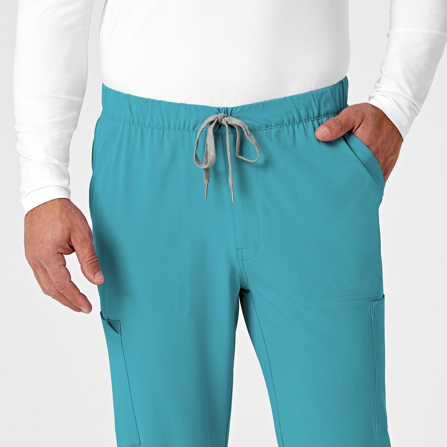 Pantalone uomo 5034 cargo jogger teal blue