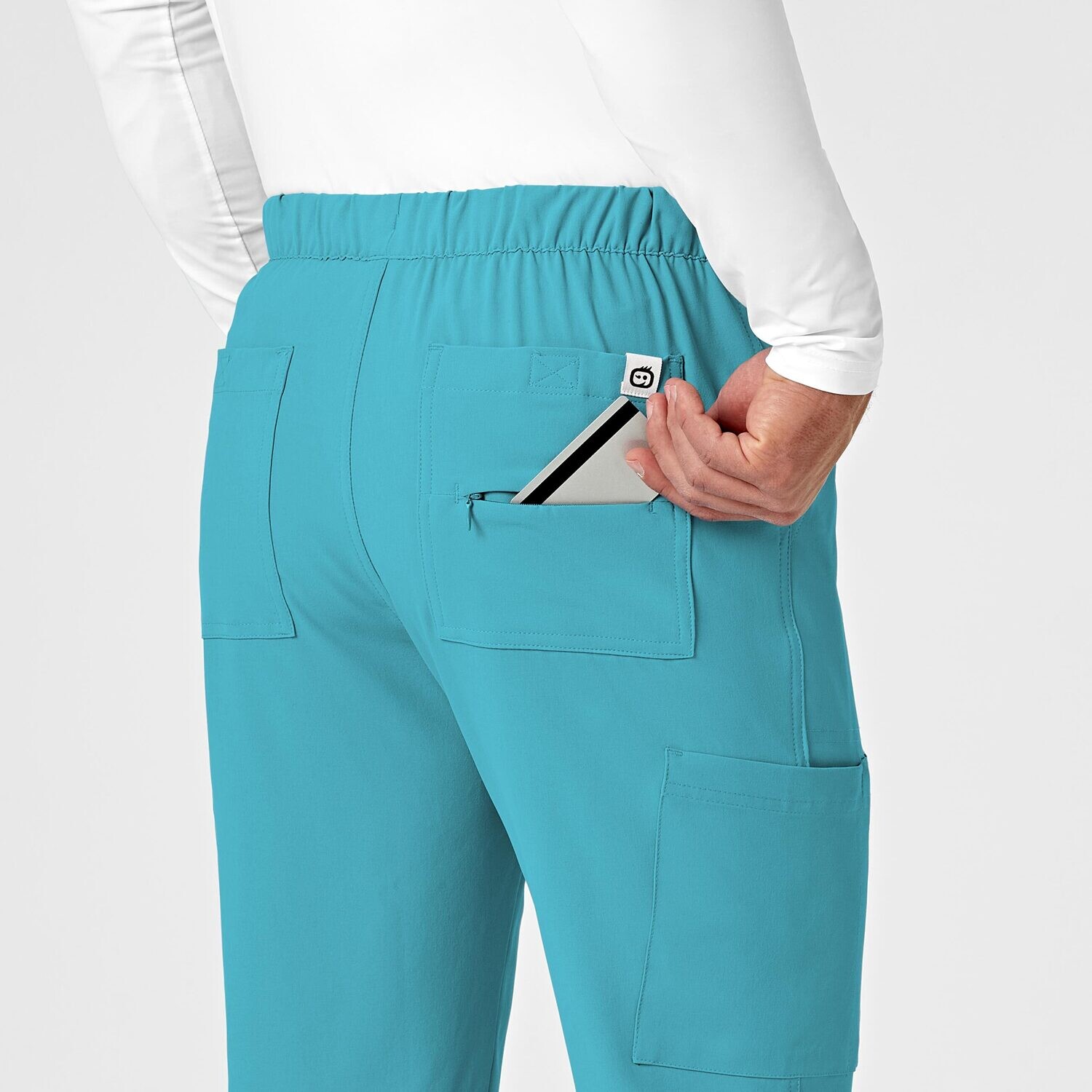 Pantalone uomo 5034 cargo jogger teal blue