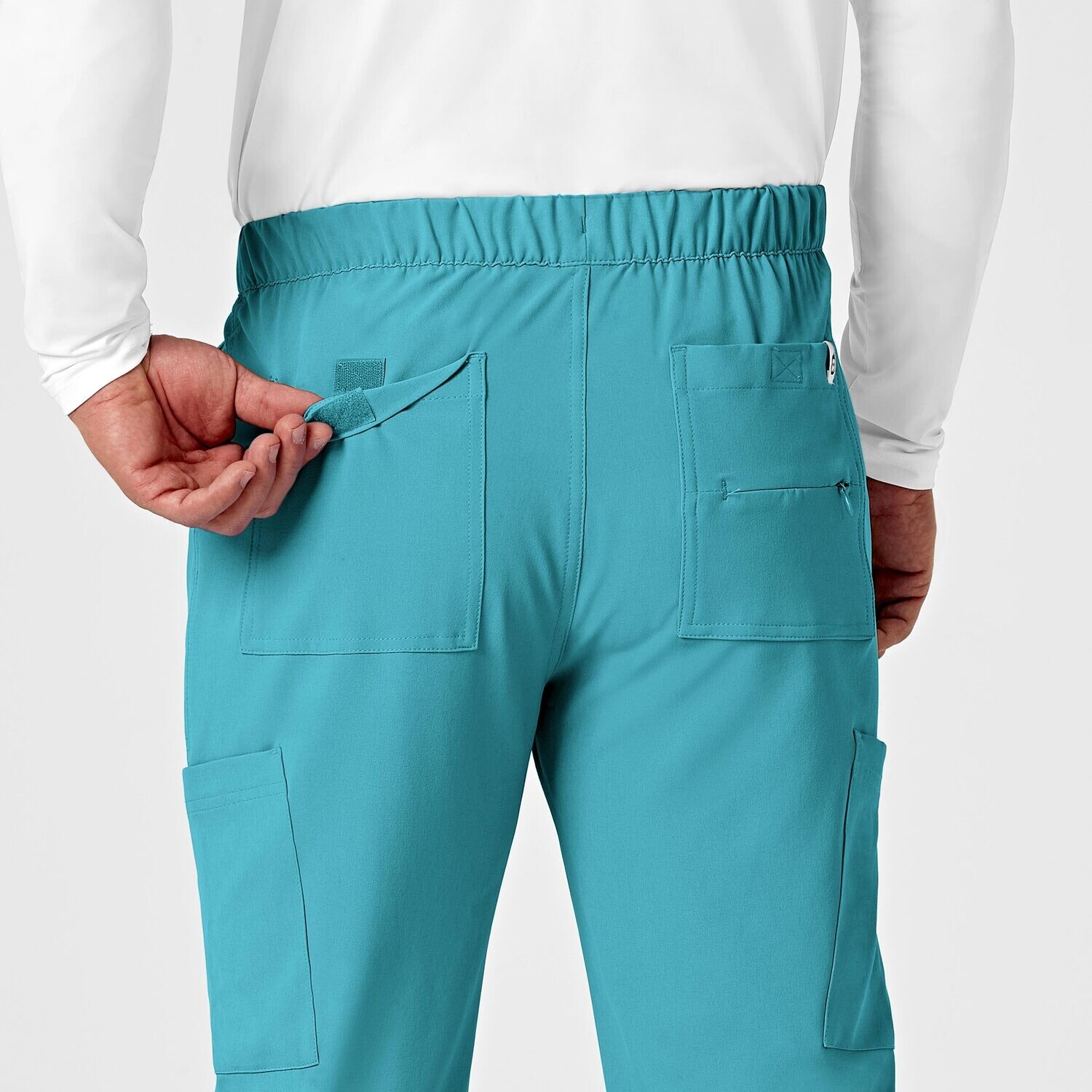 Pantalone uomo 5034 cargo jogger teal blue