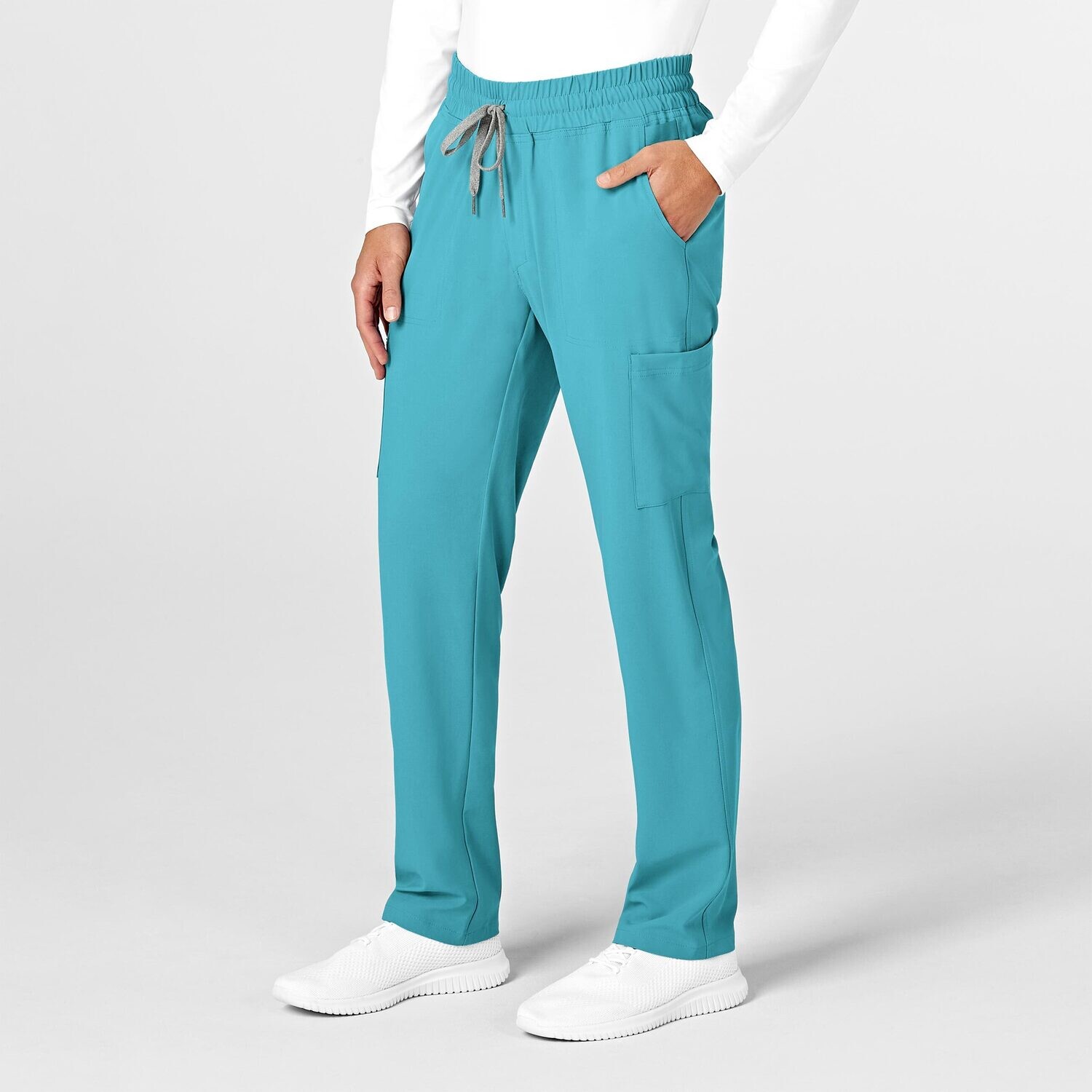 Pantalone uomo 5434 cargo teal blue