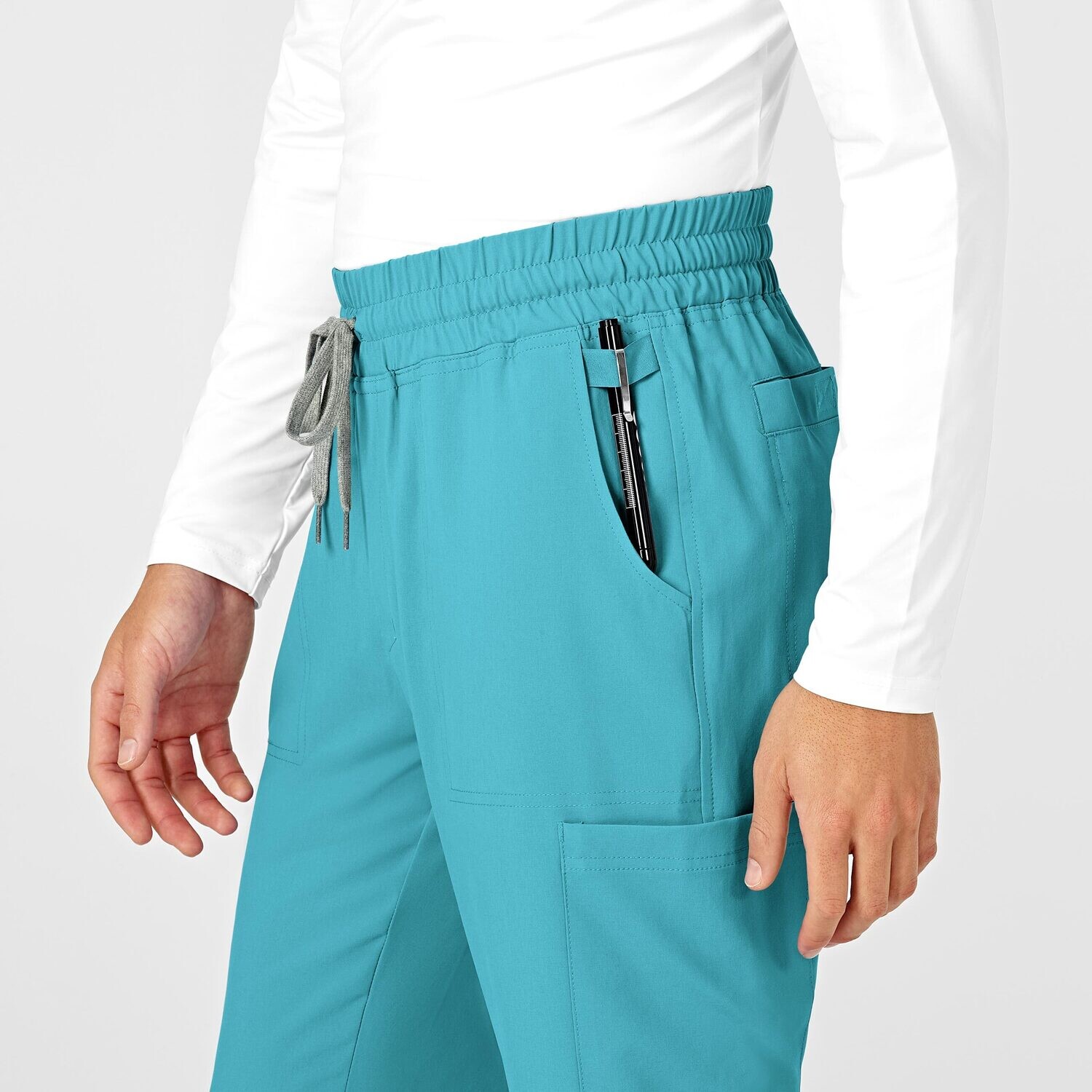 Pantalone uomo 5434 cargo teal blue