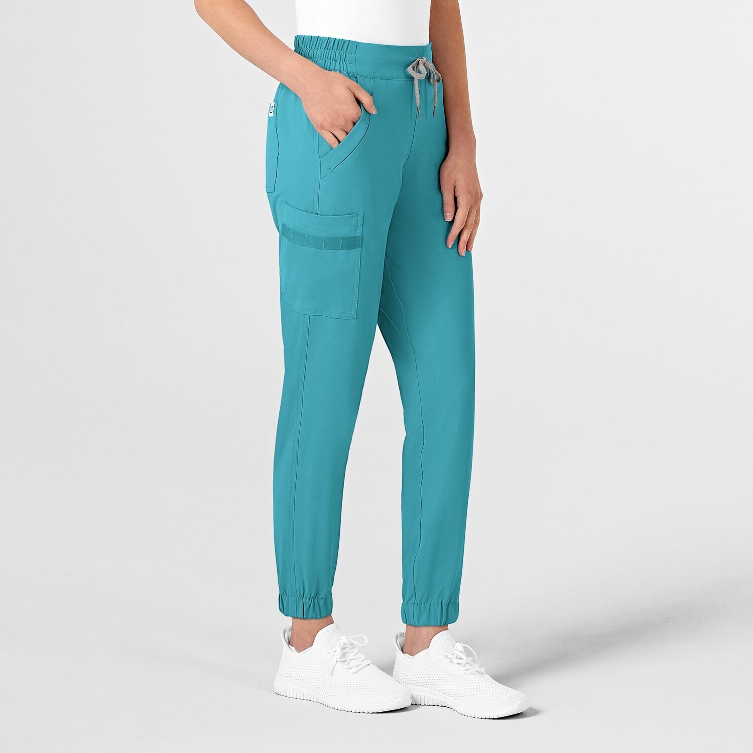 Pantalone donna 5234 jogger teal blue