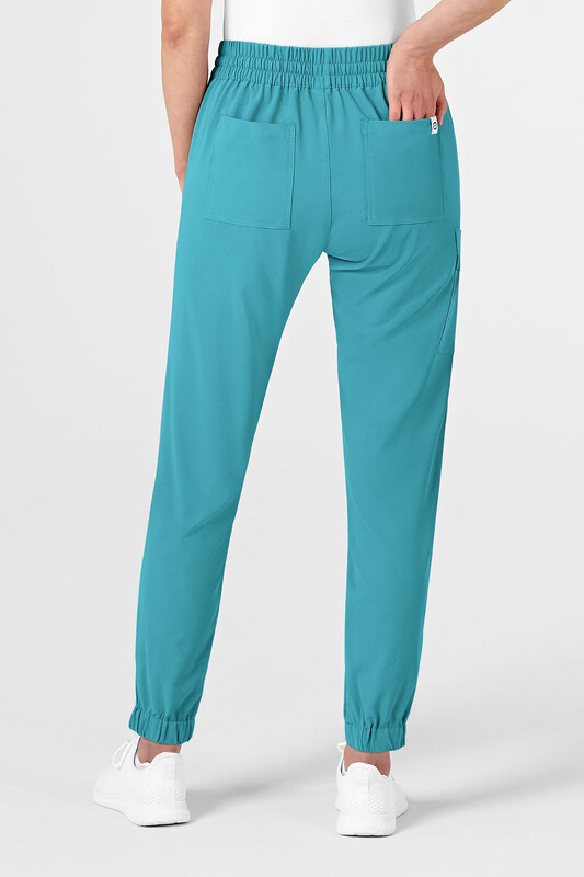 Pantalone donna 5234 jogger teal blue