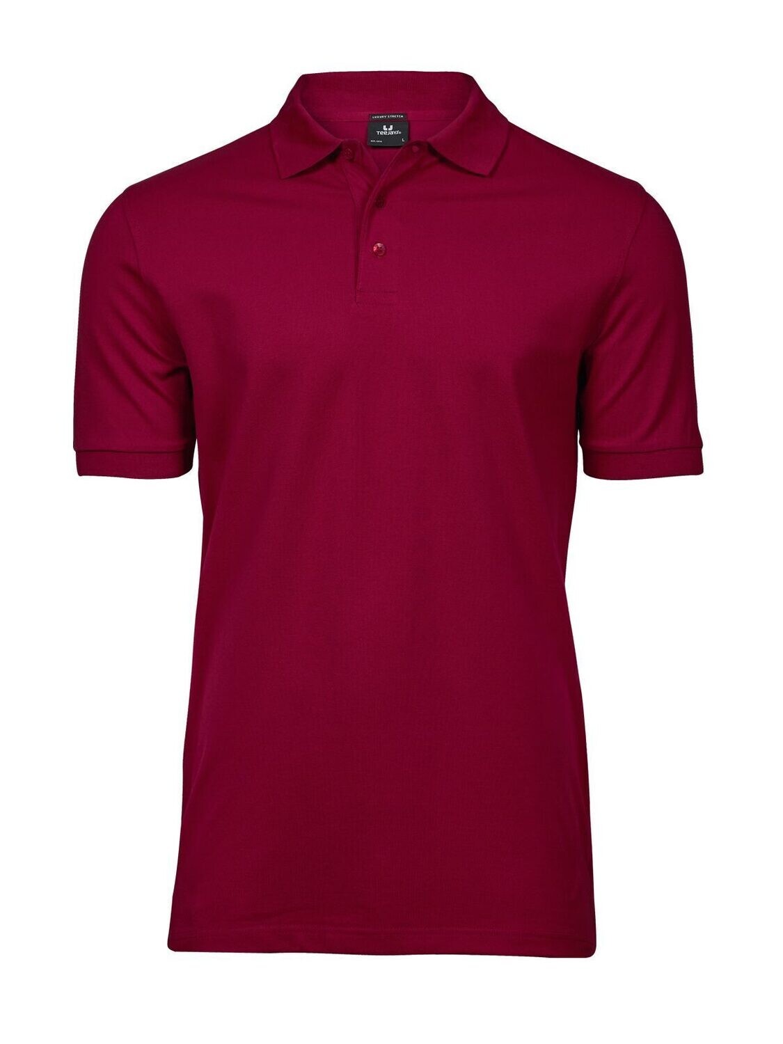 Polo uomo TJ1405 manica corta deep red