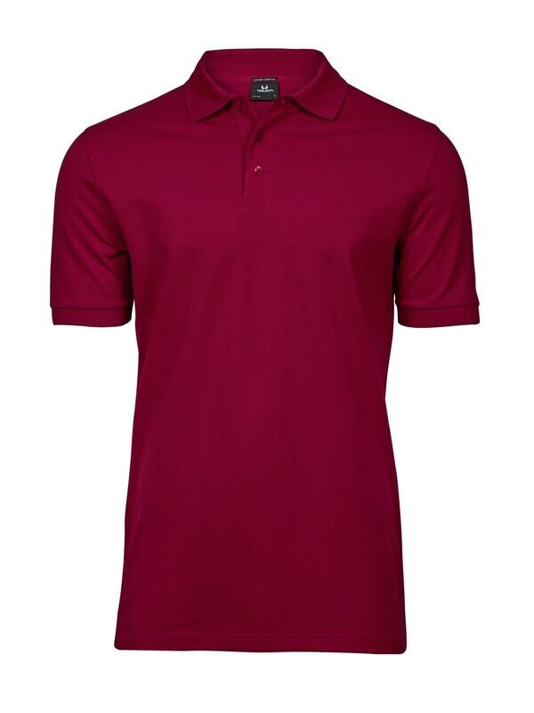 Polo uomo TJ1405 manica corta deep red