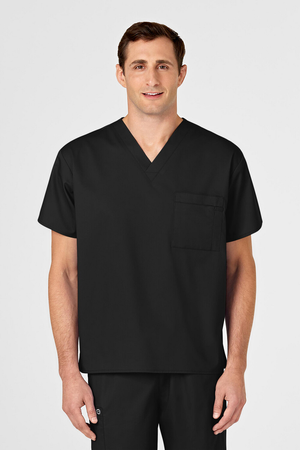 Casacca uomo 100 scollo a V black
