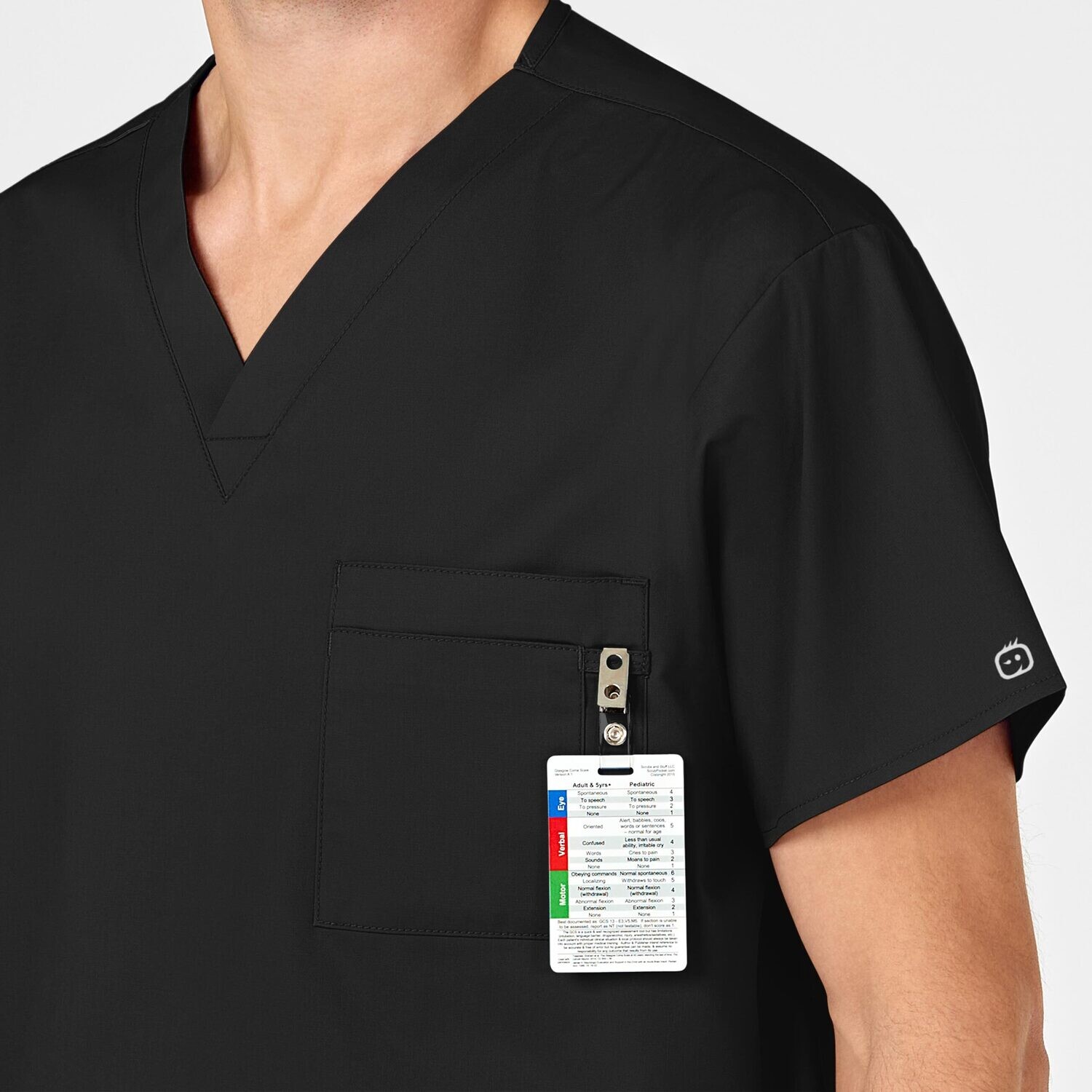 Casacca uomo 100 scollo a V black