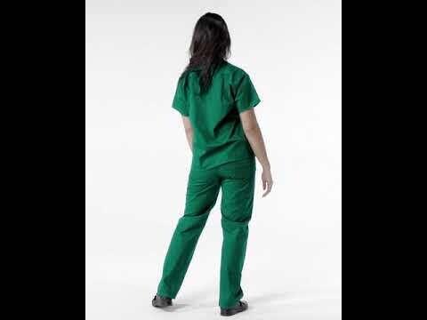 Casacca unisex 100 scollo a V caribbean blue