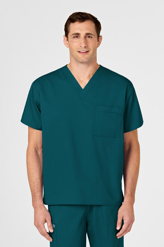 Casacca unisex 100 scollo a V caribbean blue