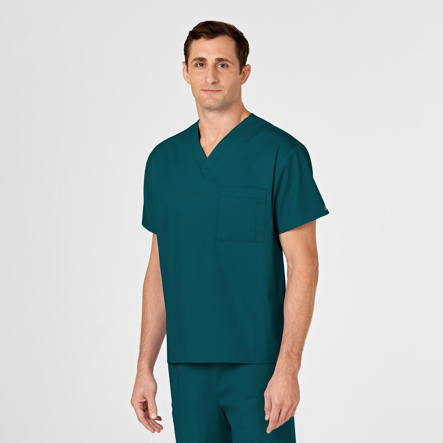 Casacca unisex 100 scollo a V caribbean blue