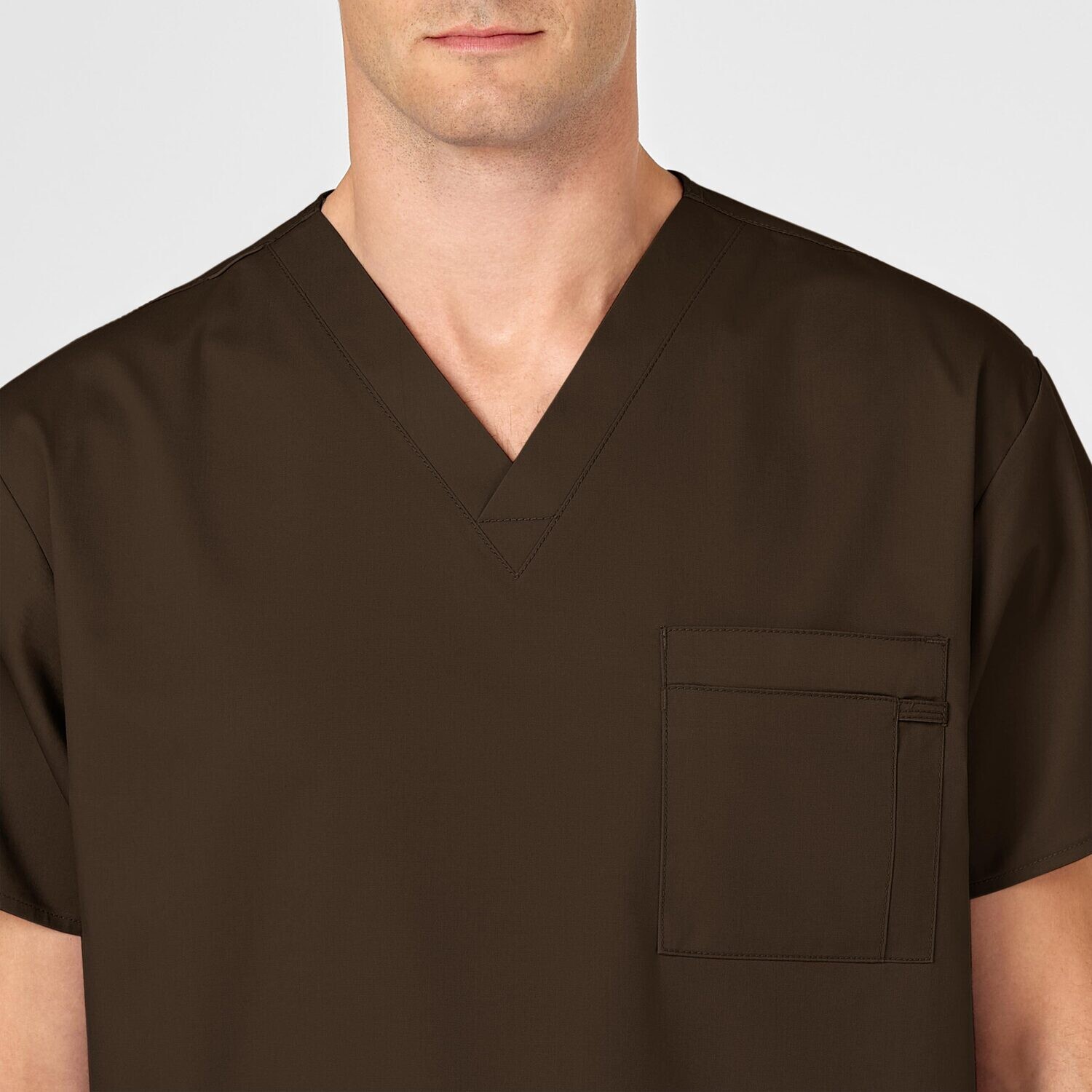 Casacca uomo 100 scollo a V chocolate