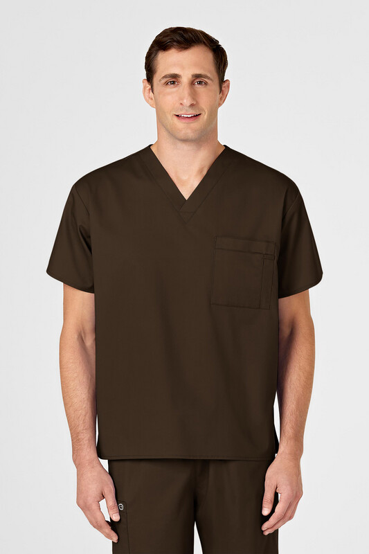 Casacca uomo 100 scollo a V chocolate