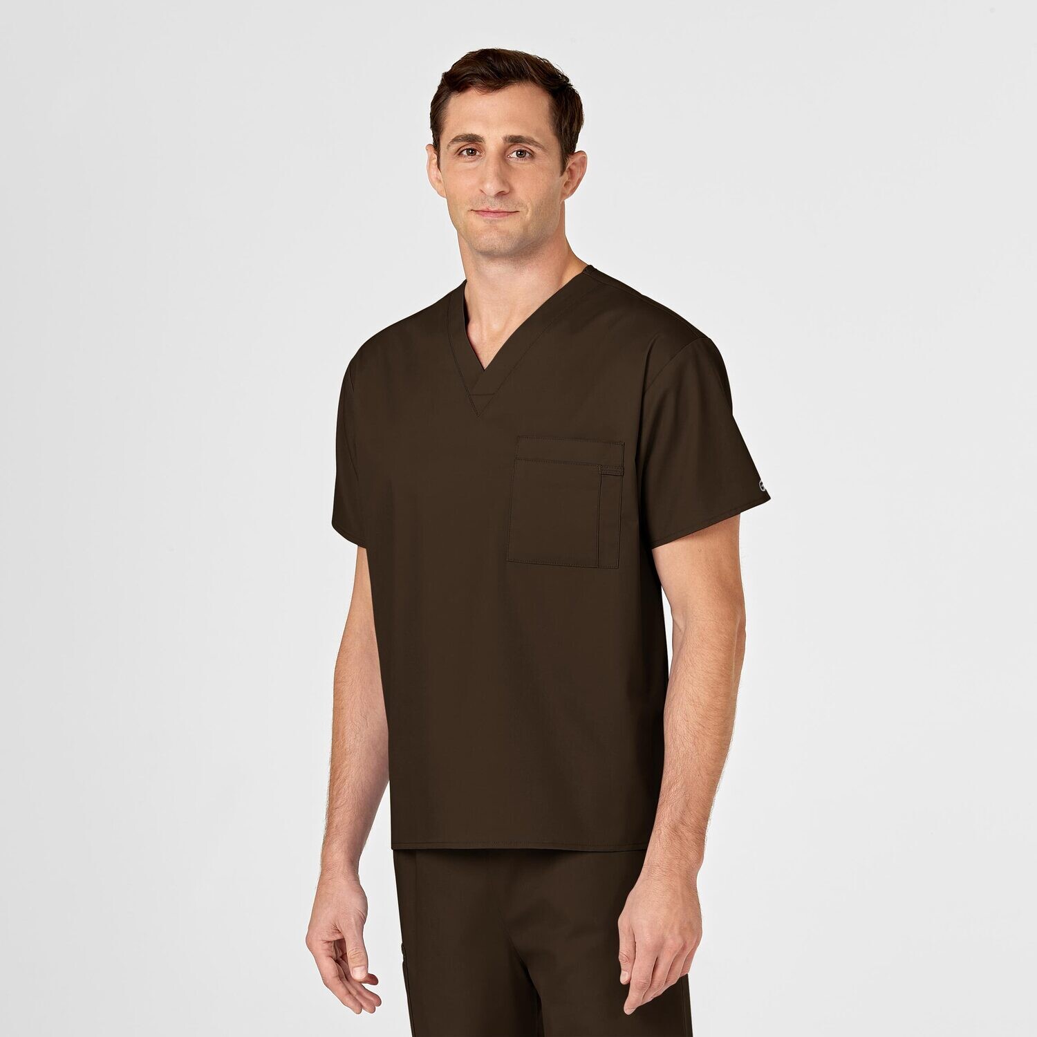 Casacca uomo 100 scollo a V chocolate