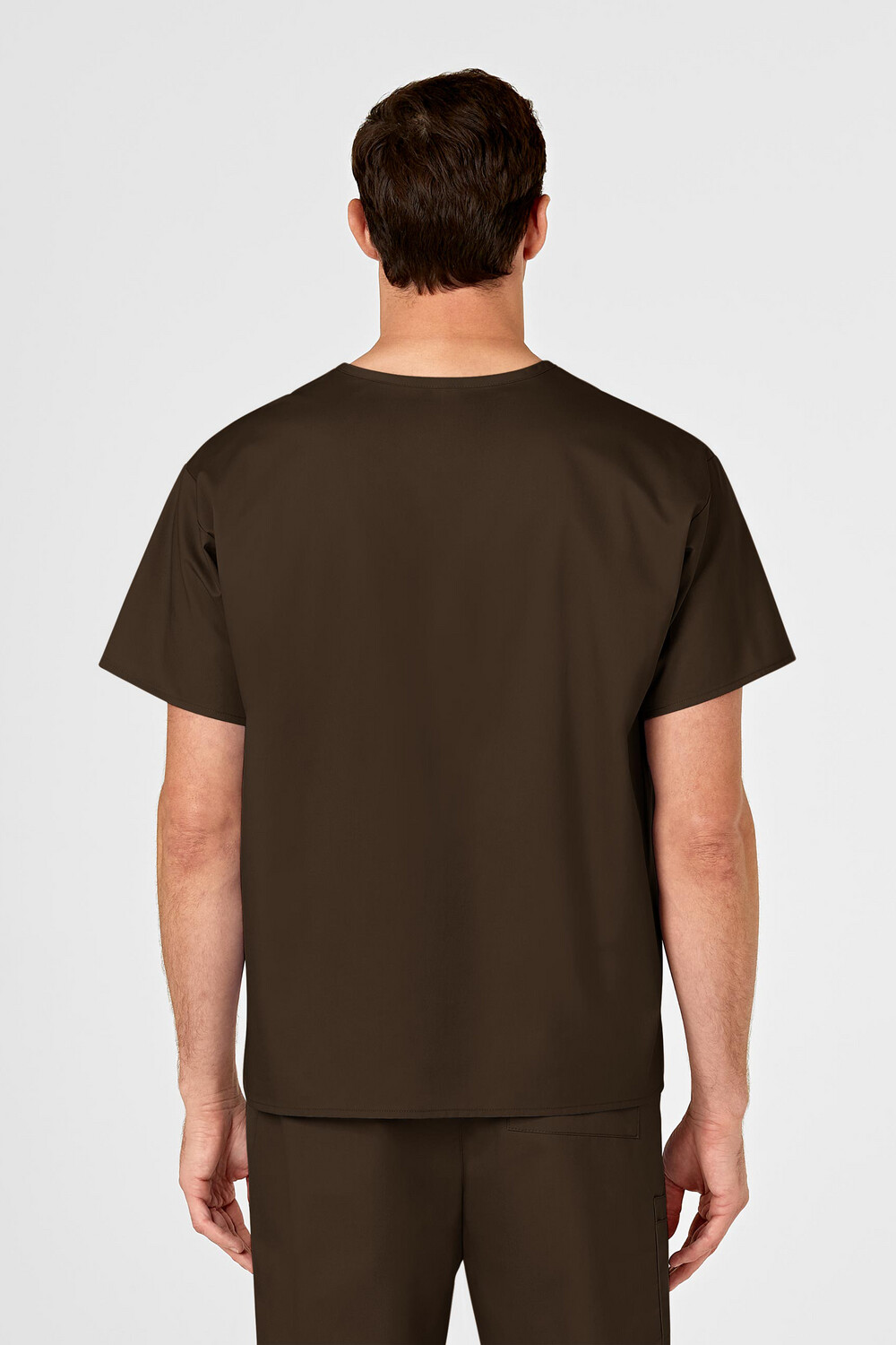 Casacca uomo 100 scollo a V chocolate