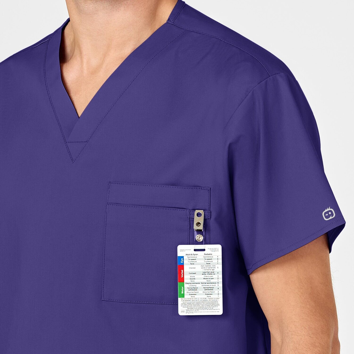Casacca uomo 100 scollo a V grape