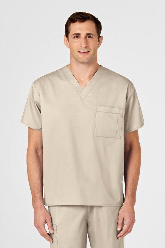 Casacca uomo 100 scollo a V khaki