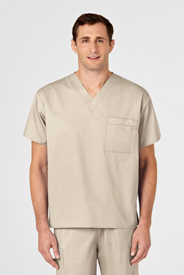 Casacca uomo 100 scollo a V khaki