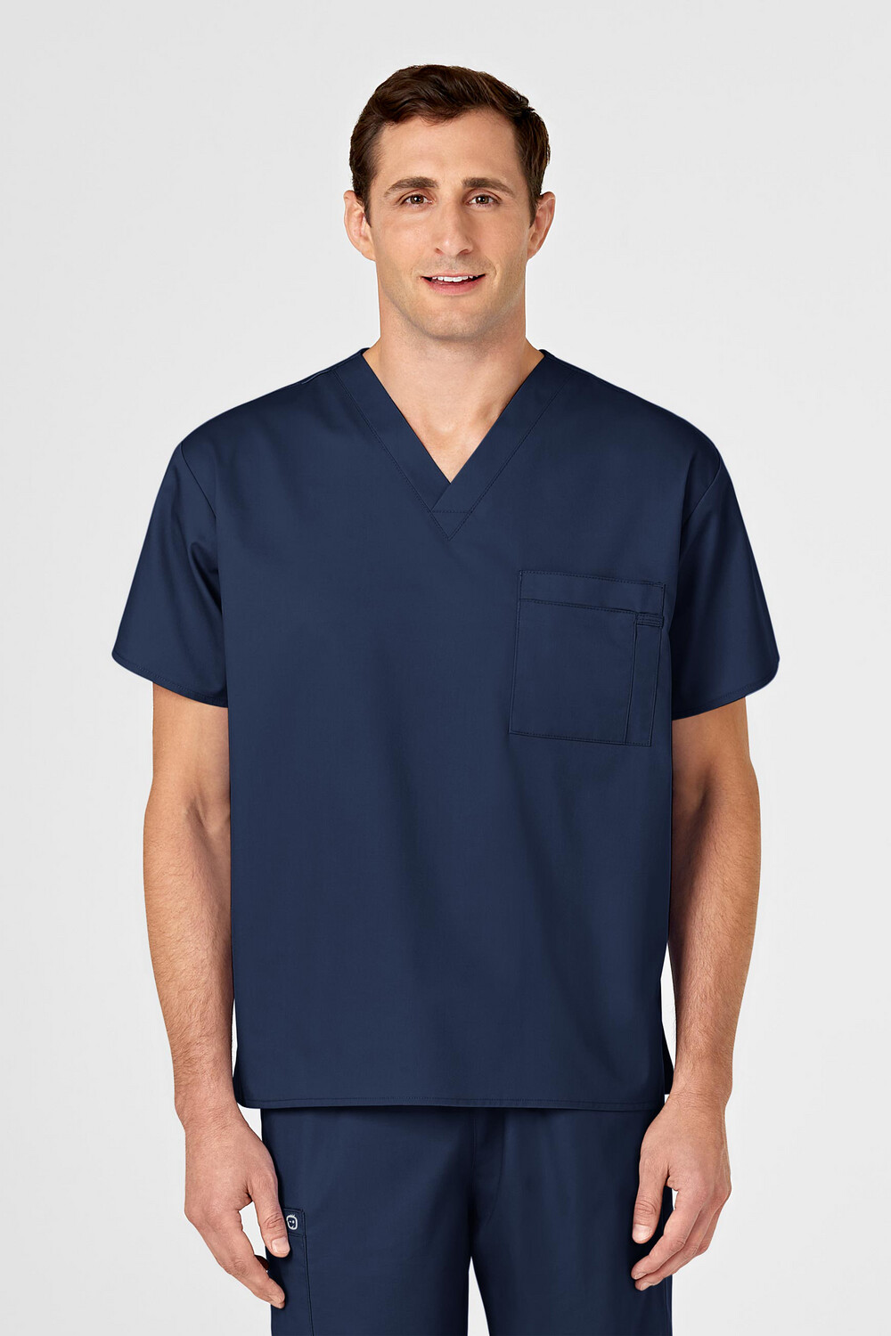 Casacca uomo 100 scollo a V navy blue