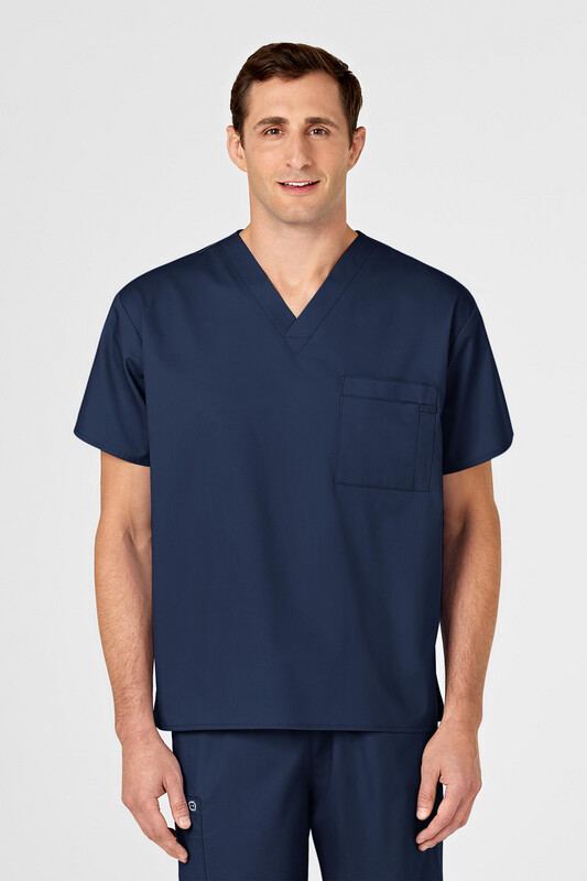Casacca uomo 100 scollo a V navy blue