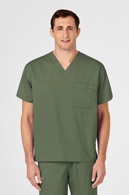 Casacca uomo 100 scollo a V olive