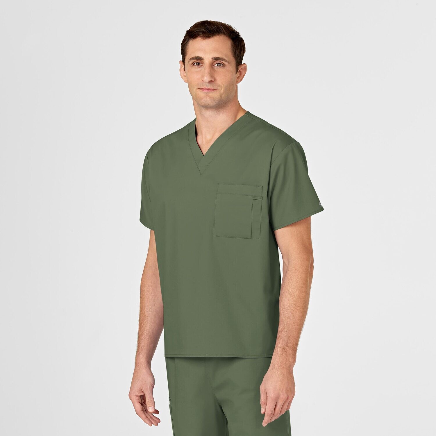 Casacca uomo 100 scollo a V olive